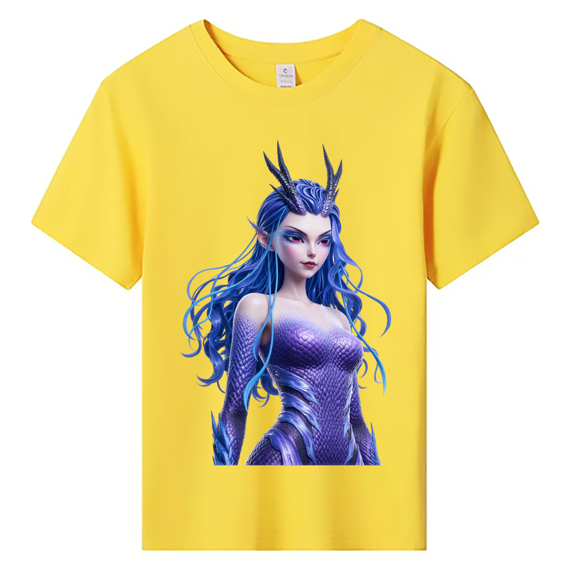 （画像用） Ne Zha 2 ナタ 魔童の大暴れ 綿100％キッズTシャツ（フロントプリント）