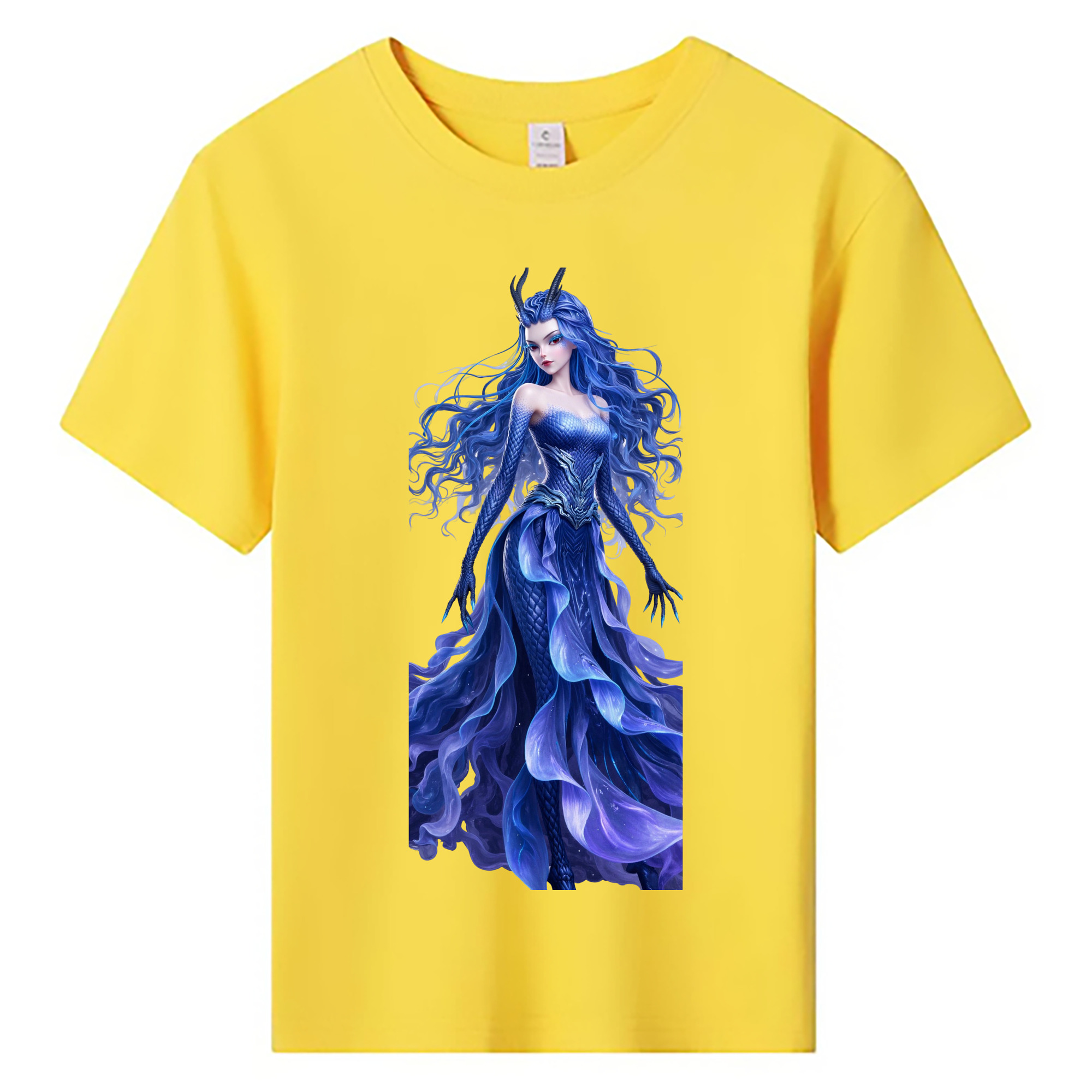 （画像用） Ne Zha 2 ナタ 魔童の大暴れ 綿100％キッズTシャツ（フロントプリント）