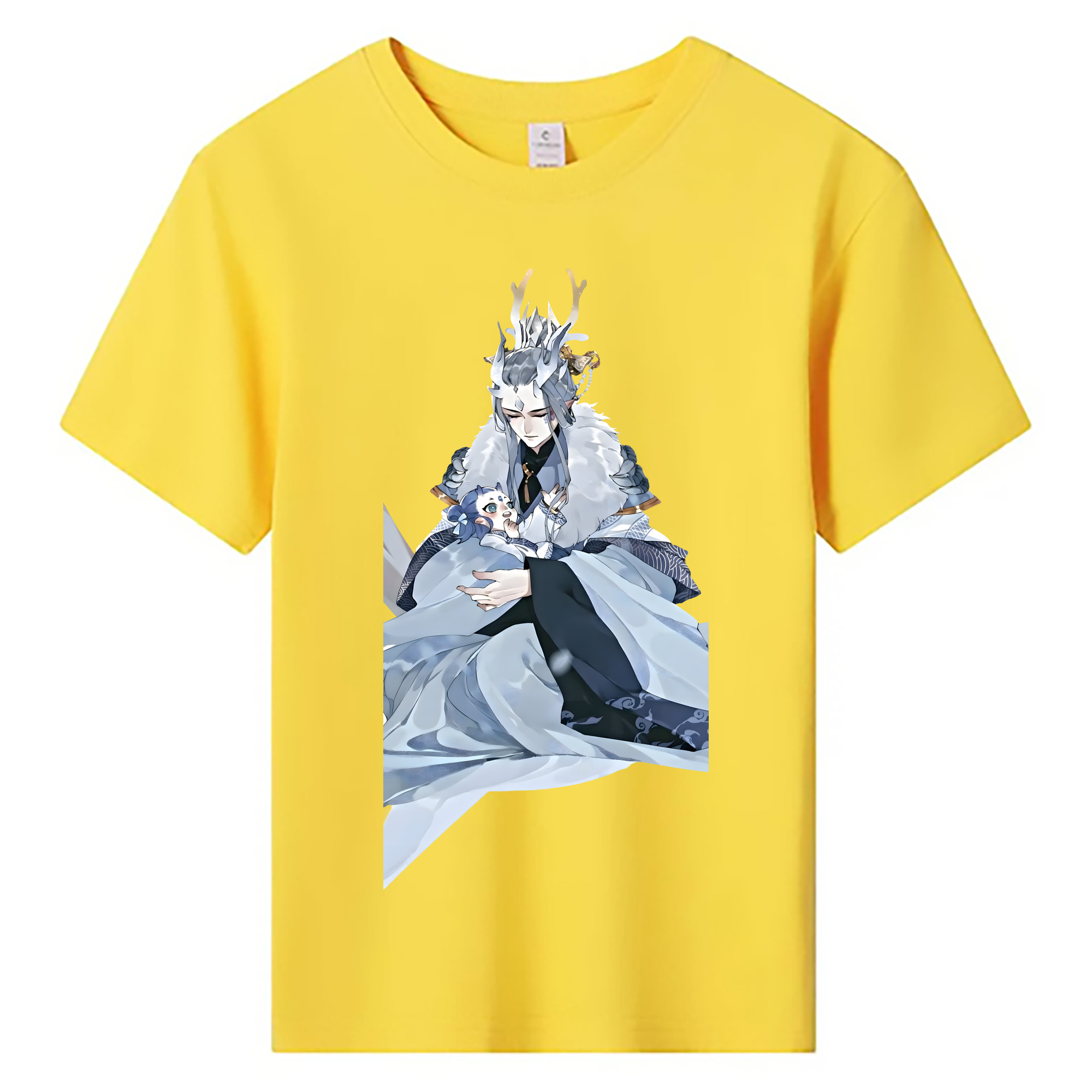 （画像用） Ne Zha 2 ナタ 魔童の大暴れ 綿100％キッズTシャツ（フロントプリント）