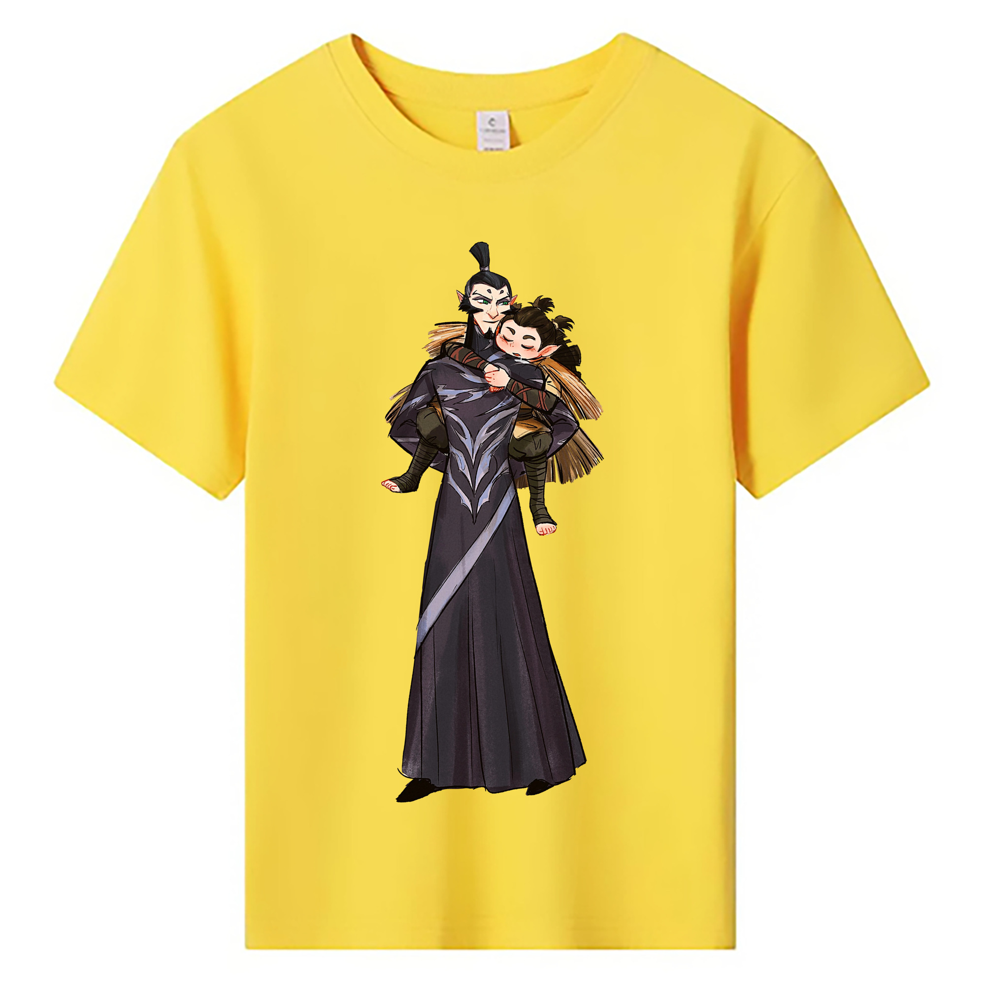 （画像用） Ne Zha 2 ナタ 魔童の大暴れ 綿100％キッズTシャツ（フロントプリント）