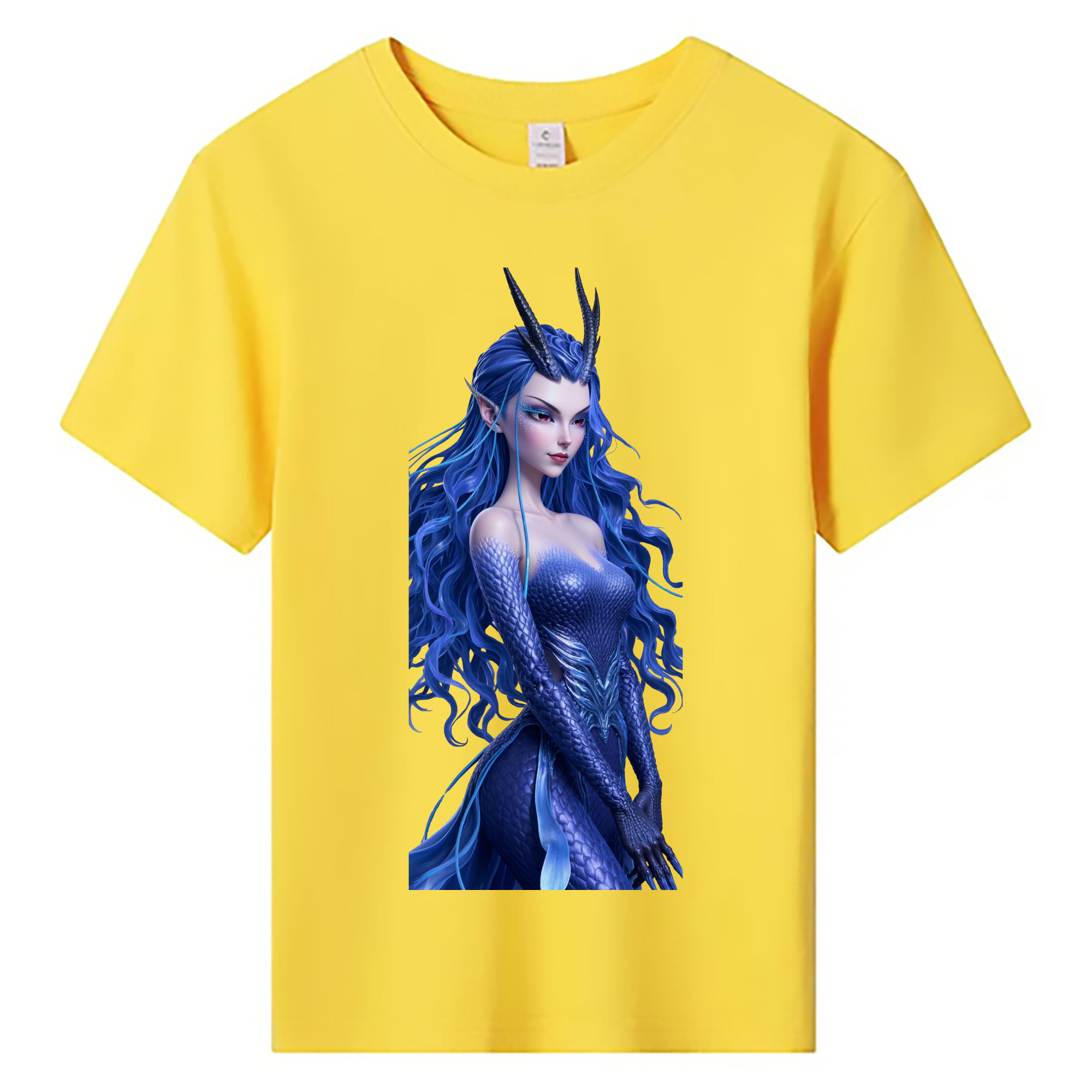 （画像用） Ne Zha 2 ナタ 魔童の大暴れ 綿100％キッズTシャツ（フロントプリント）