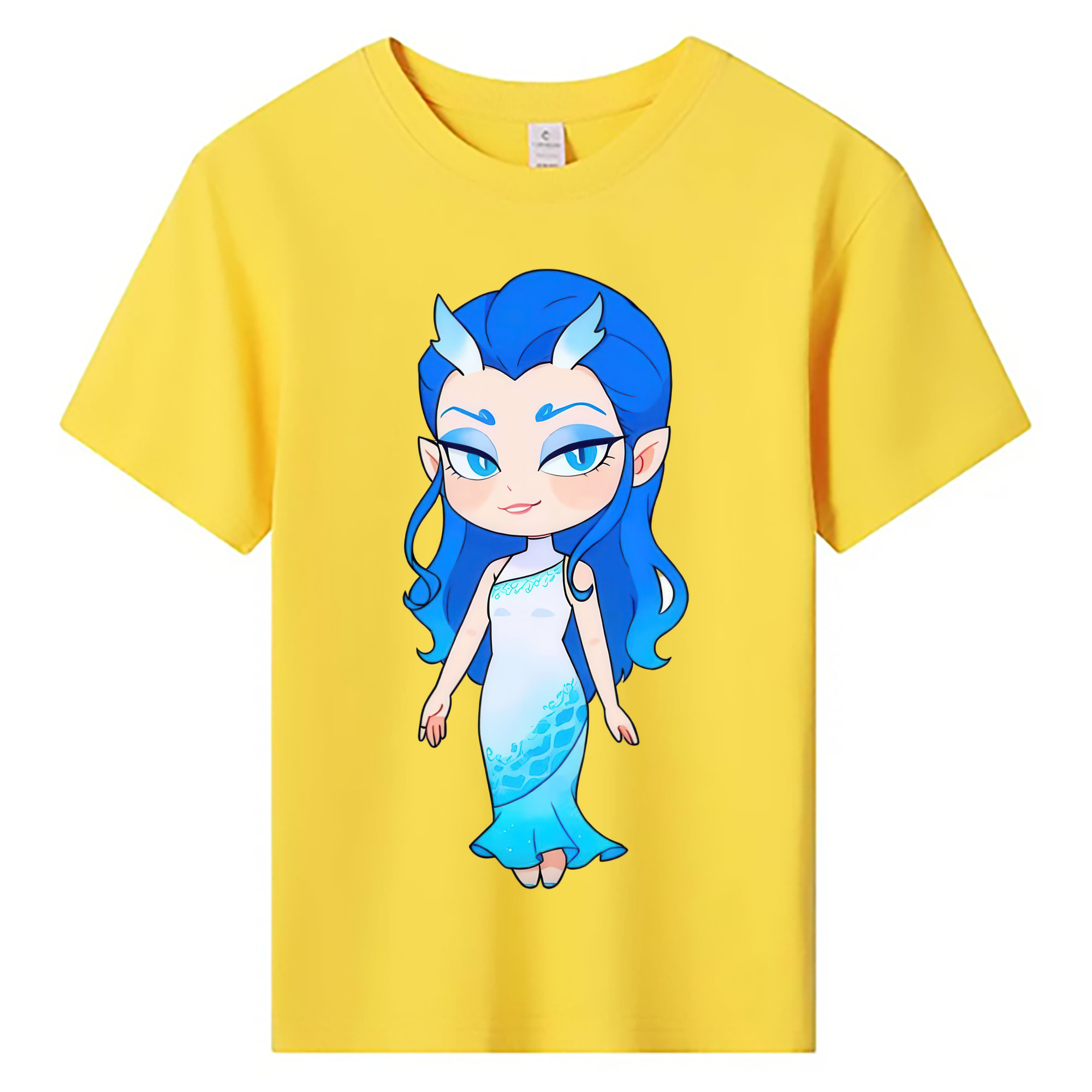 （画像用） Ne Zha 2 ナタ 魔童の大暴れ 綿100％キッズTシャツ（フロントプリント）