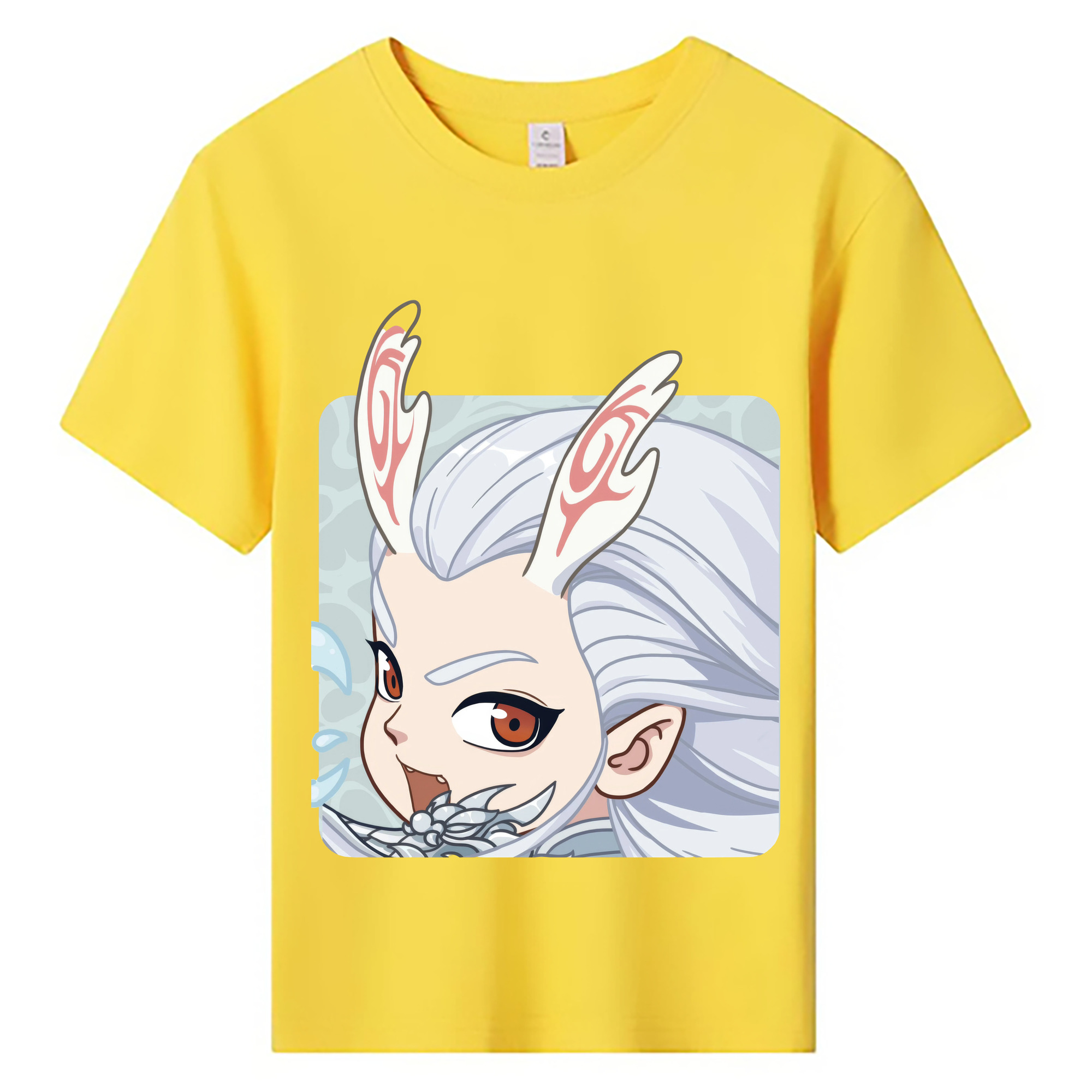 （画像用） Ne Zha 2 ナタ 魔童の大暴れ 綿100％キッズTシャツ（フロントプリント）