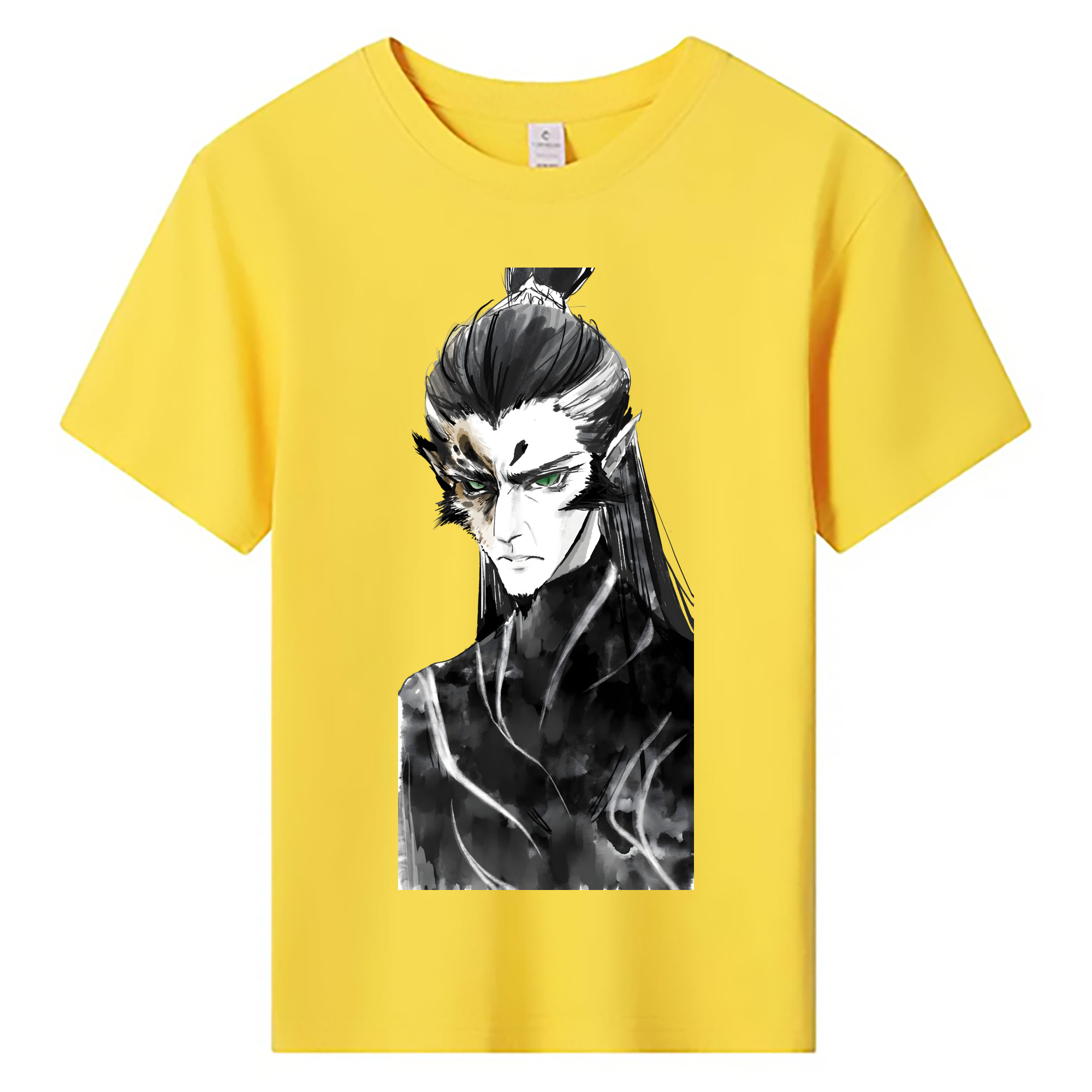 （画像用） Ne Zha 2 ナタ 魔童の大暴れ 綿100％キッズTシャツ（フロントプリント）