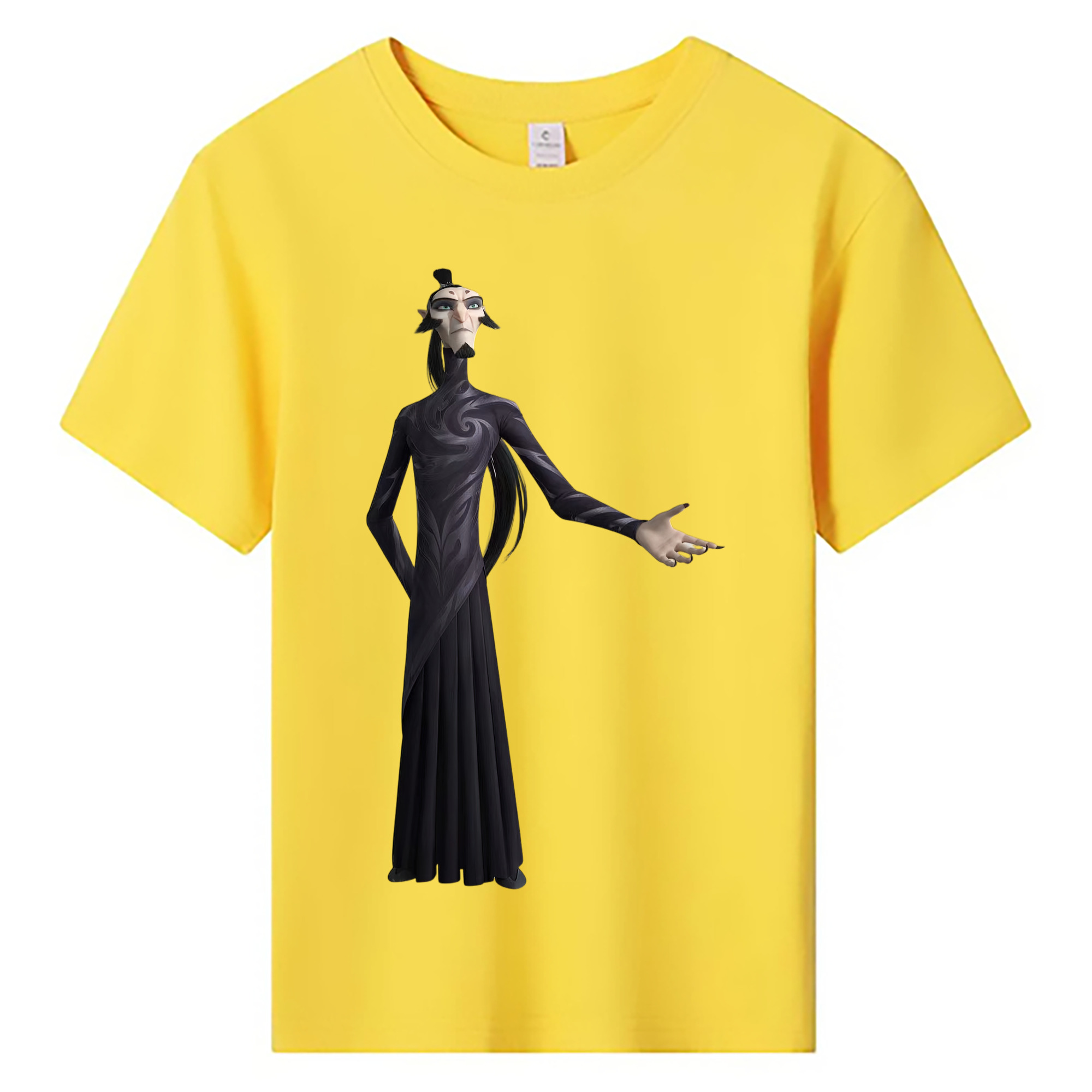 （画像用） Ne Zha 2 ナタ 魔童の大暴れ 綿100％キッズTシャツ（フロントプリント）