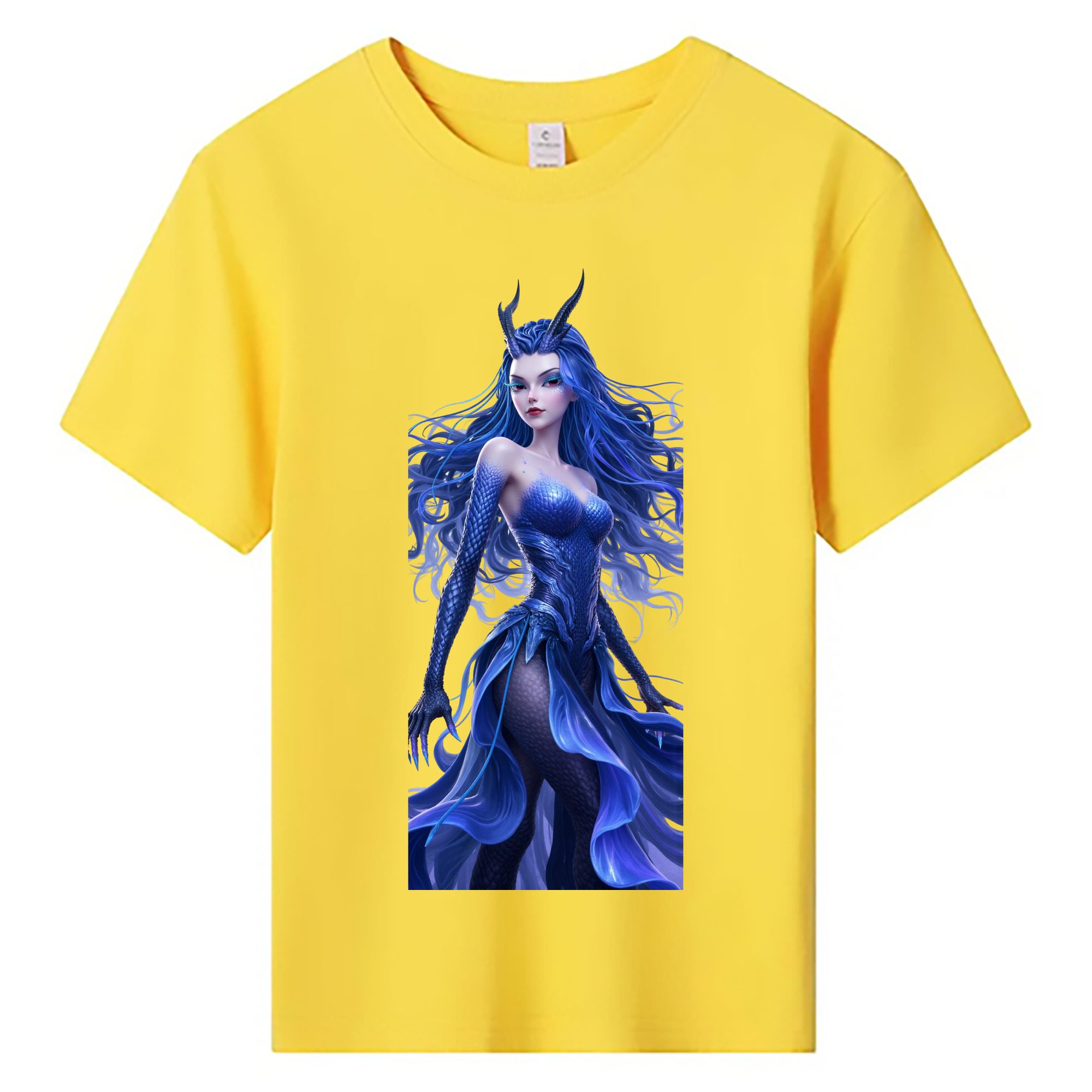 （画像用） Ne Zha 2 ナタ 魔童の大暴れ 綿100％キッズTシャツ（フロントプリント）