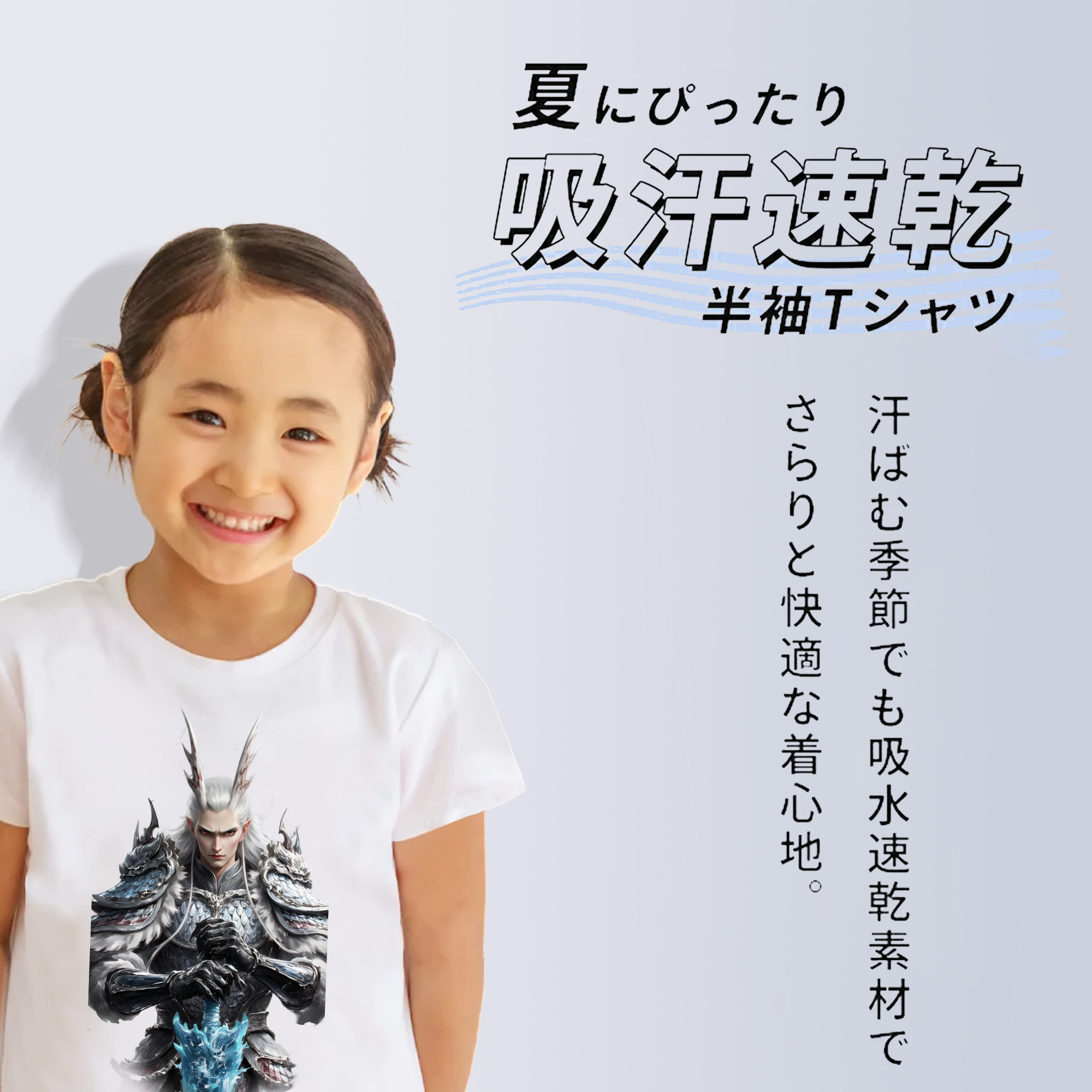Ne Zha 2 ナタ 魔童の大暴れ 綿100％キッズTシャツ（フロントプリント）