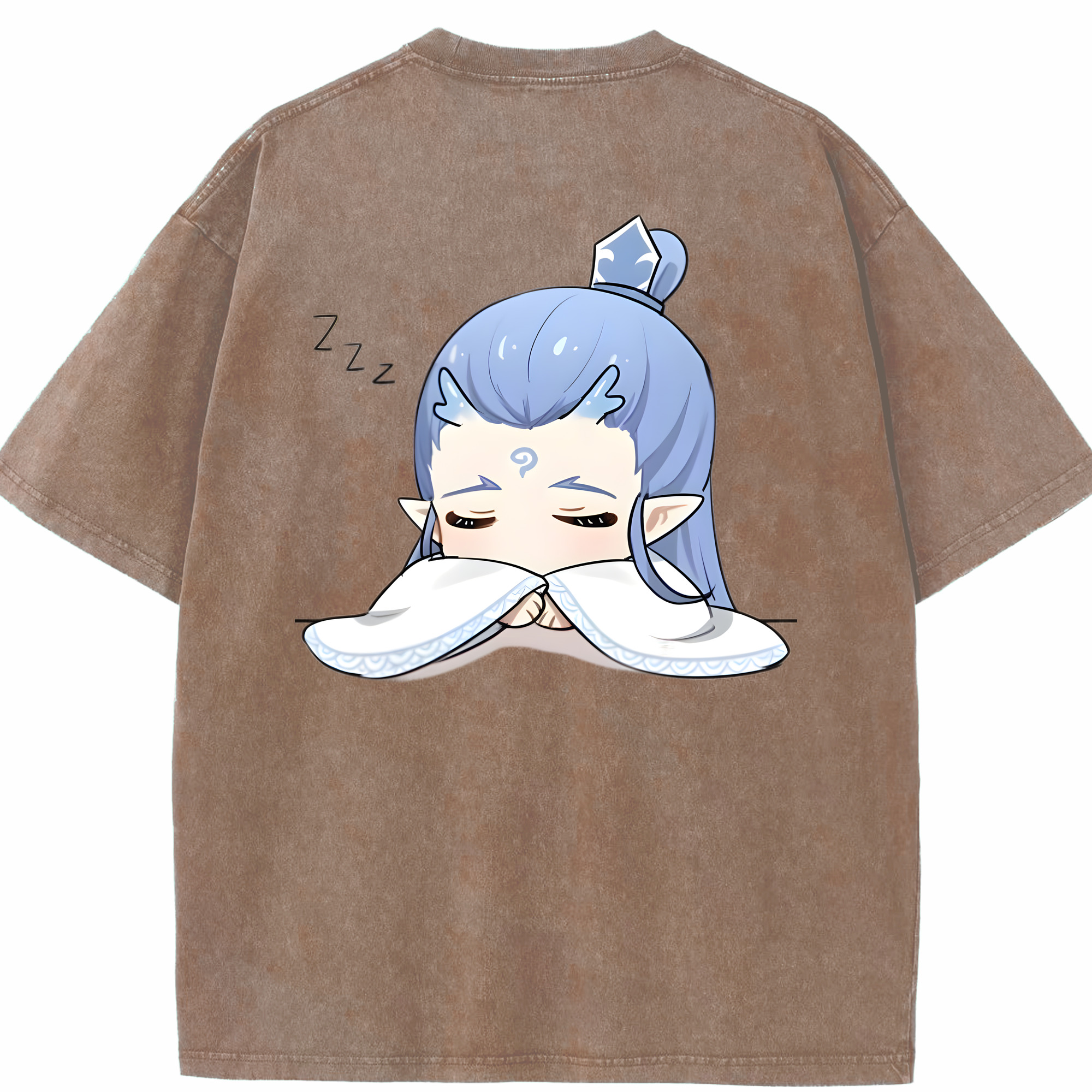 （画像用） Ne Zha 2 ナタ 魔童の大暴れ 綿100% ヴィンテージ風 半袖Tシャツ（背面プリント）