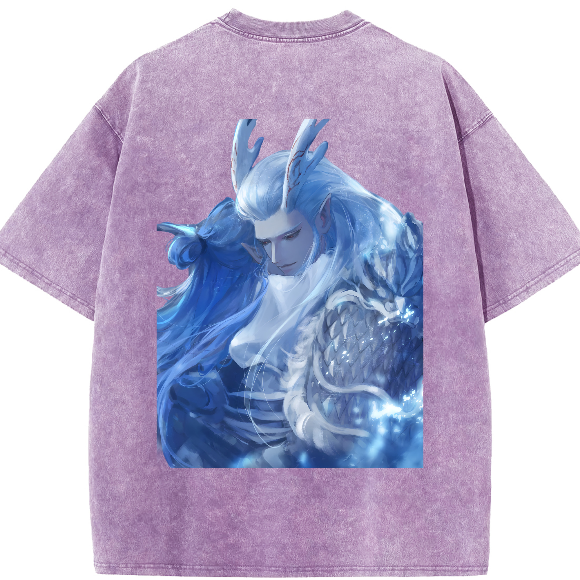 Ne Zha 2 ナタ 魔童の大暴れ 綿100% ヴィンテージ風 半袖Tシャツ（背面プリント）