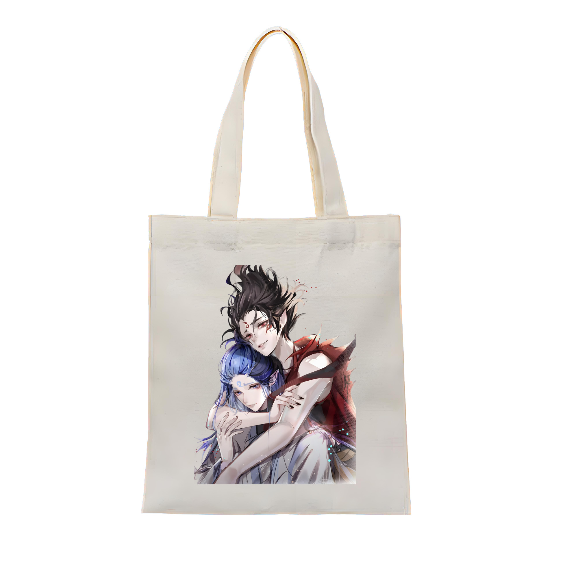（画像用） Ne Zha 2 ナタ 魔童の大暴れ 縦型キャンバス生地手提げバッグ　トートバッグ
