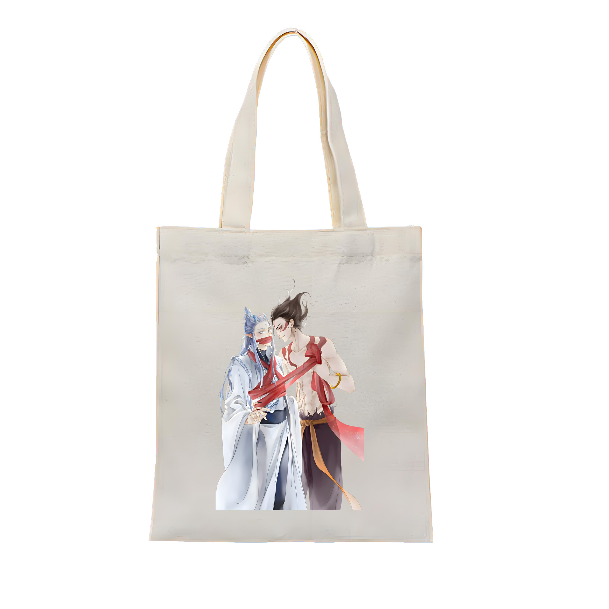 （画像用） Ne Zha 2 ナタ 魔童の大暴れ 縦型キャンバス生地手提げバッグ　トートバッグ