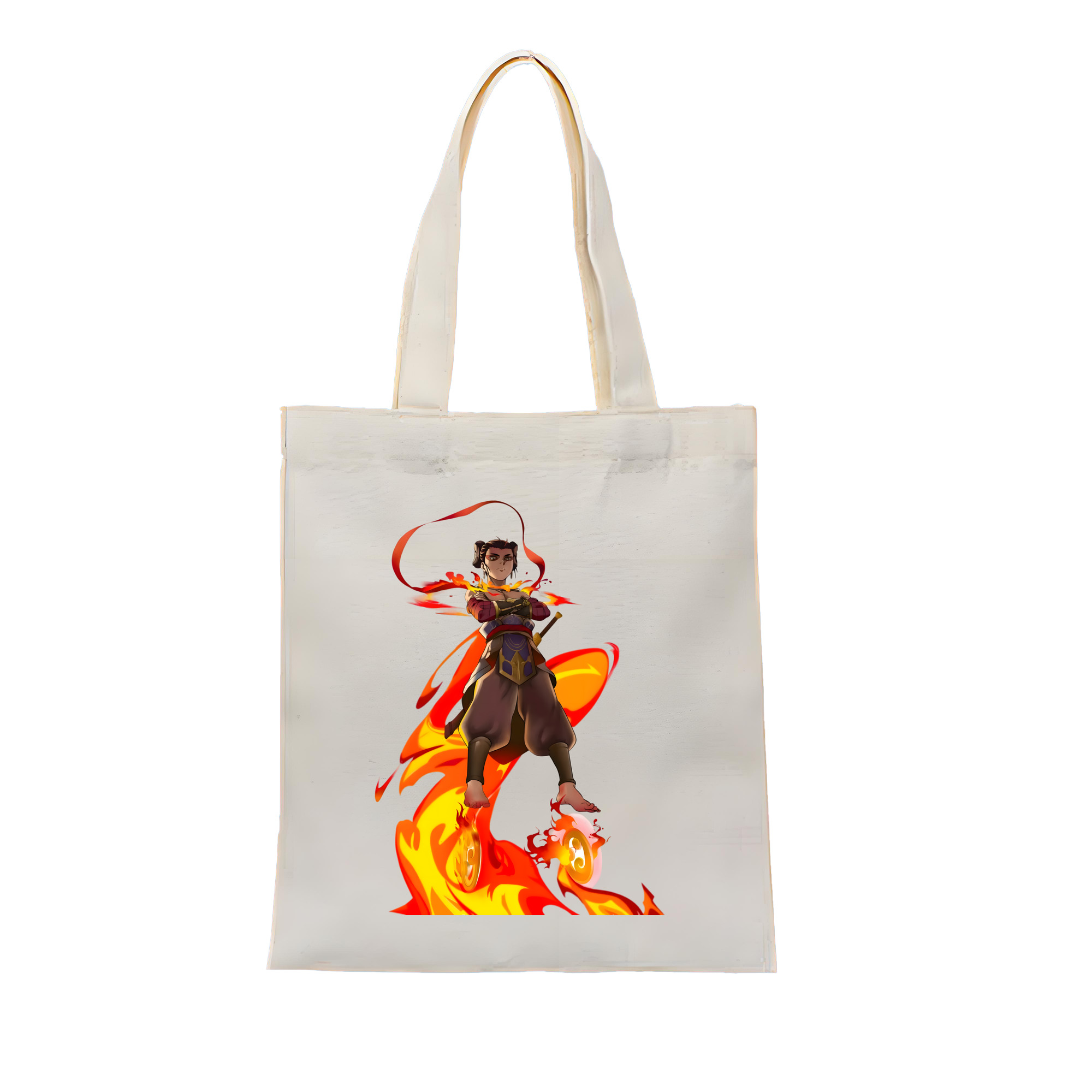 （画像用） Ne Zha 2 ナタ 魔童の大暴れ 縦型キャンバス生地手提げバッグ　トートバッグ