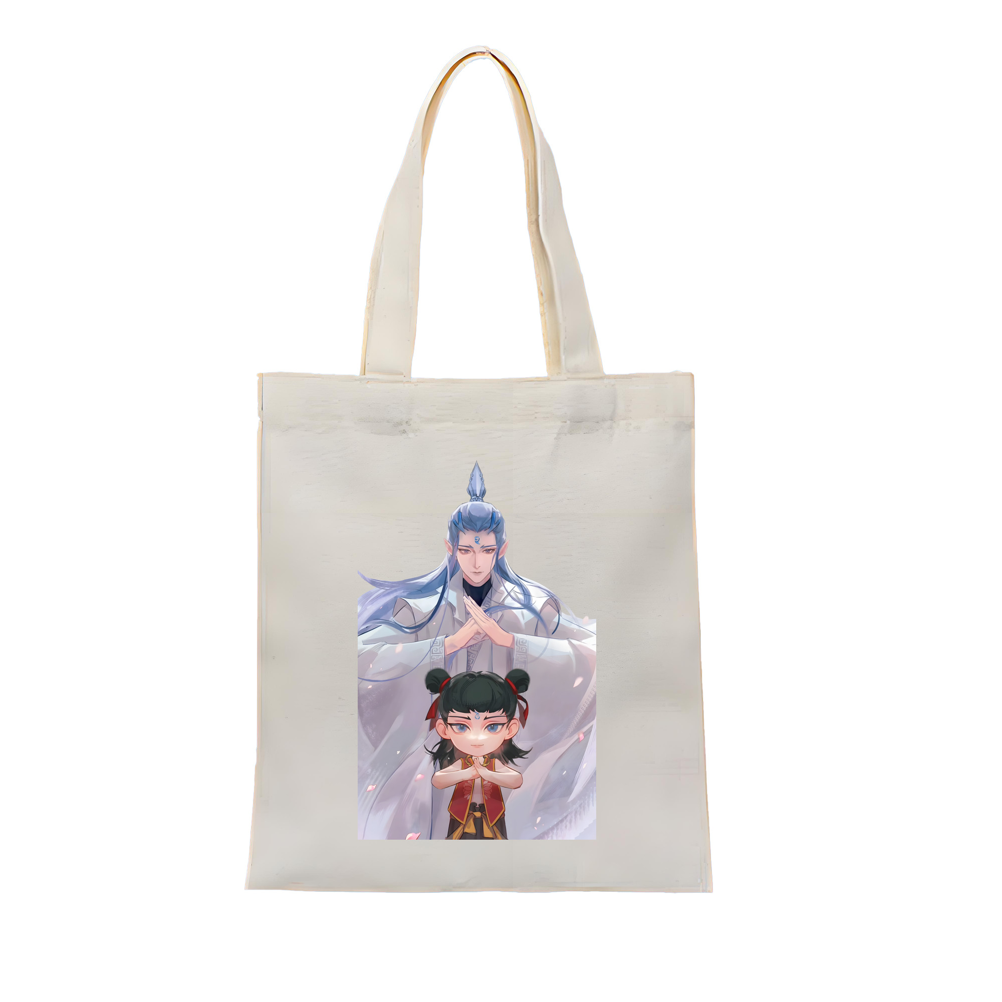 （画像用） Ne Zha 2 ナタ 魔童の大暴れ 縦型キャンバス生地手提げバッグ　トートバッグ