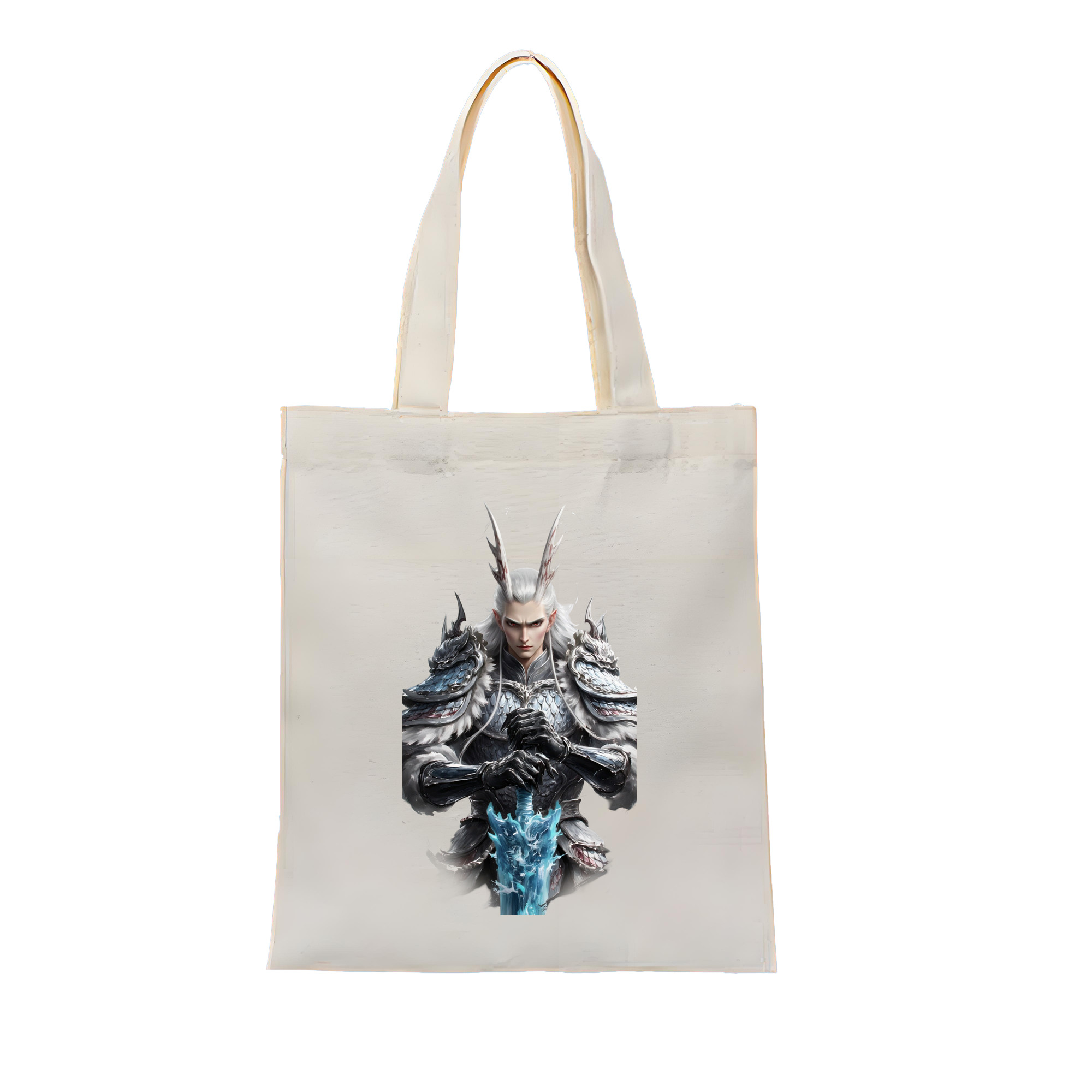 （画像用） Ne Zha 2 ナタ 魔童の大暴れ 縦型キャンバス生地手提げバッグ　トートバッグ
