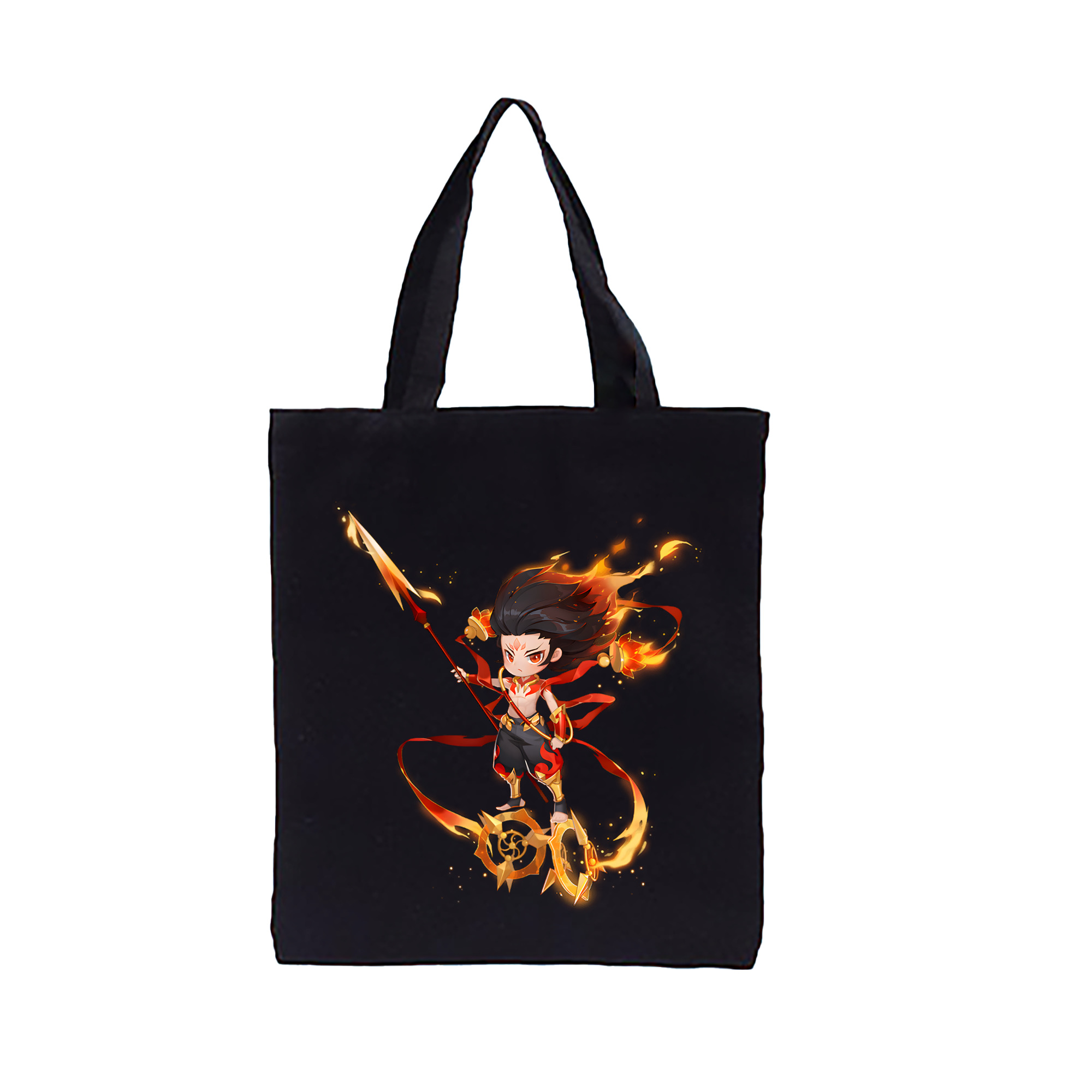 （画像用） Ne Zha 2 ナタ 魔童の大暴れ 縦型キャンバス生地手提げバッグ　トートバッグ