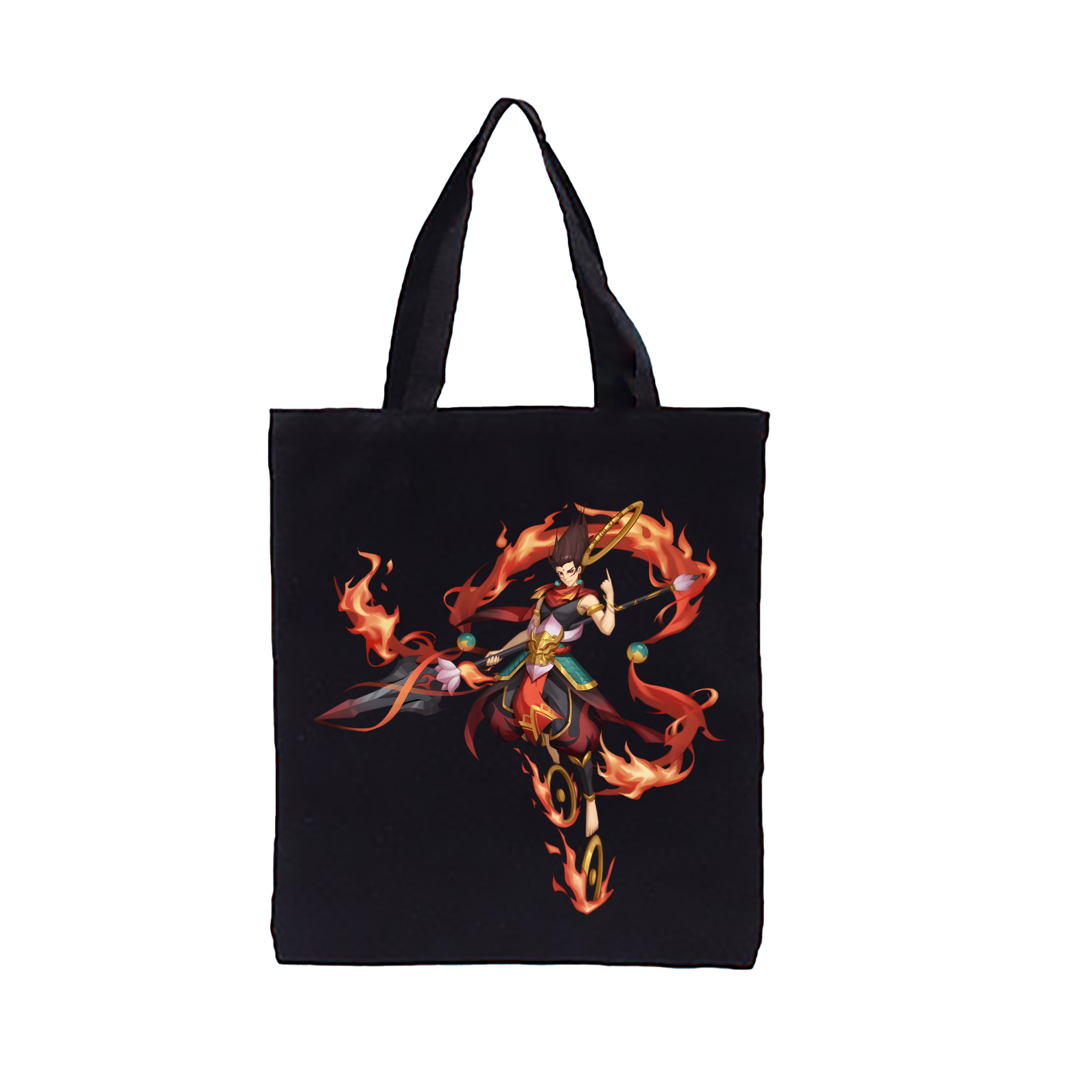 （画像用） Ne Zha 2 ナタ 魔童の大暴れ 縦型キャンバス生地手提げバッグ　トートバッグ
