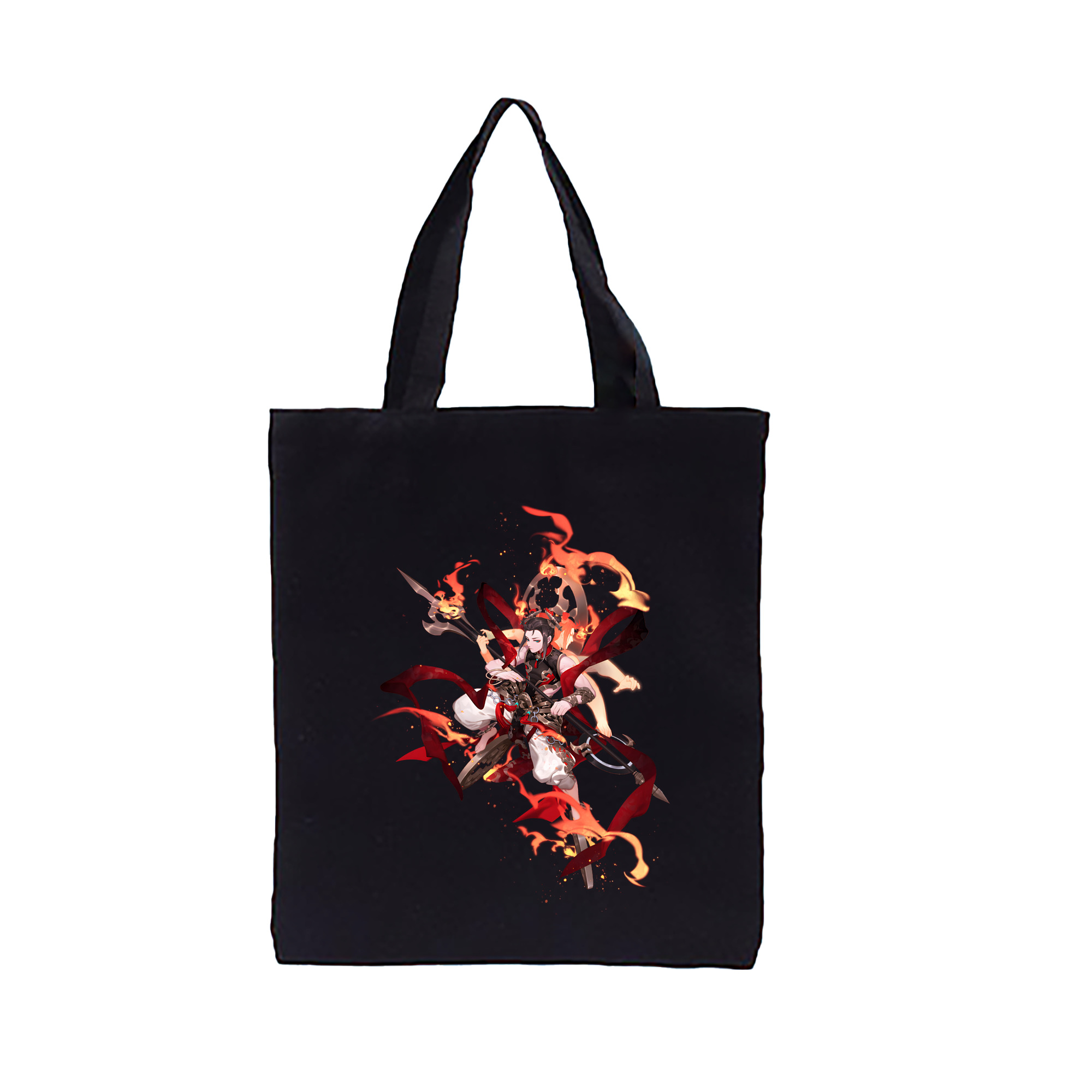 （画像用） Ne Zha 2 ナタ 魔童の大暴れ 縦型キャンバス生地手提げバッグ　トートバッグ