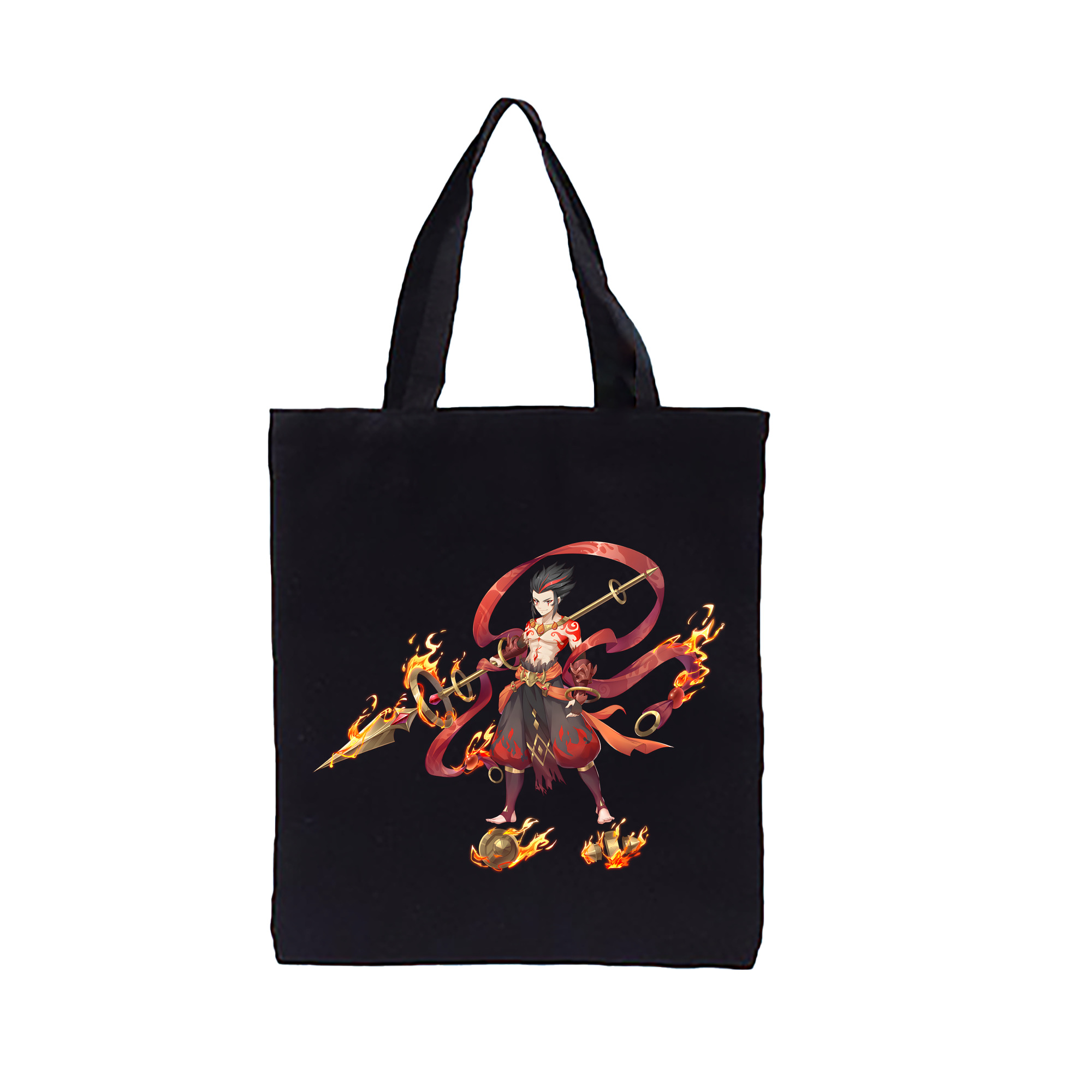 （画像用） Ne Zha 2 ナタ 魔童の大暴れ 縦型キャンバス生地手提げバッグ　トートバッグ