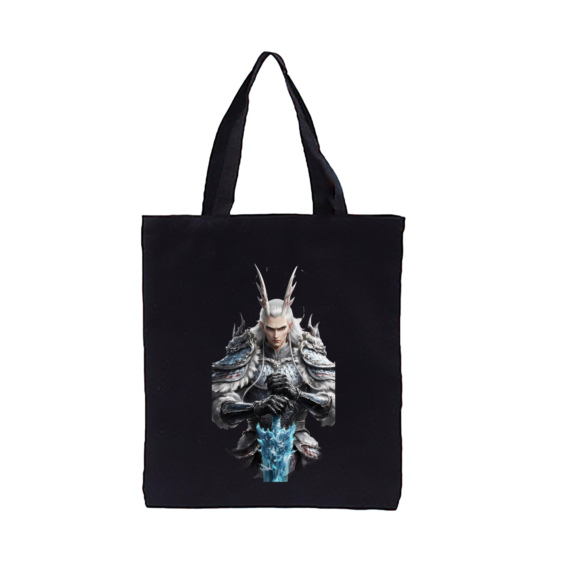 （画像用） Ne Zha 2 ナタ 魔童の大暴れ 縦型キャンバス生地手提げバッグ　トートバッグ