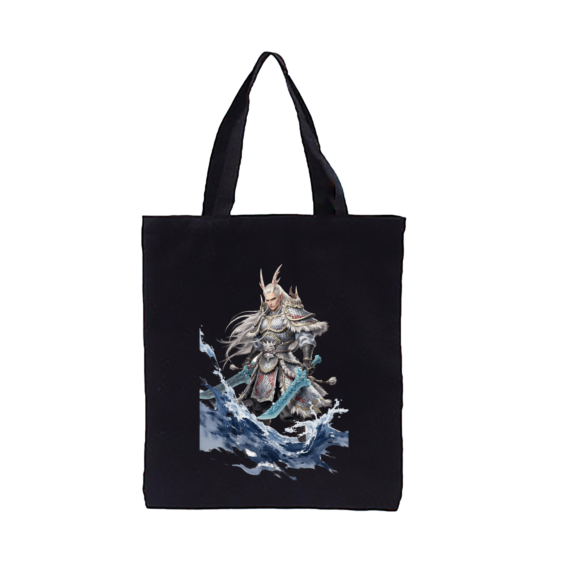 （画像用） Ne Zha 2 ナタ 魔童の大暴れ 縦型キャンバス生地手提げバッグ　トートバッグ