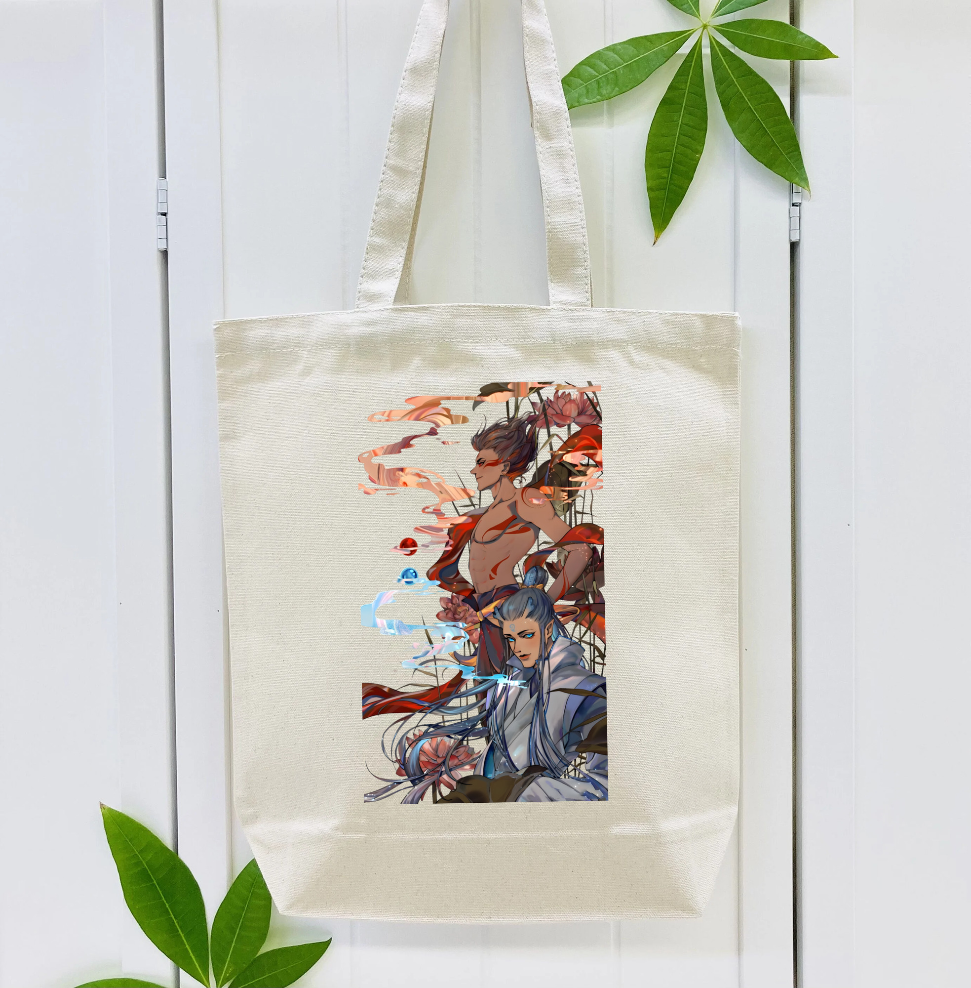 Ne Zha 2 ナタ 魔童の大暴れ 縦型キャンバス生地手提げバッグ　トートバッグ