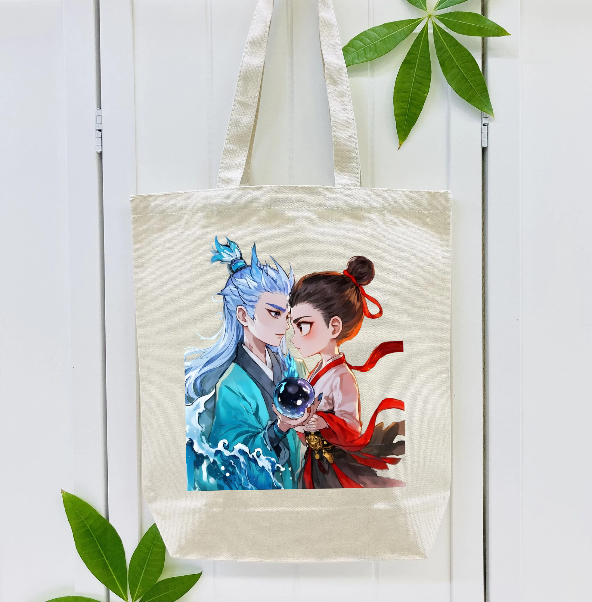 Ne Zha 2 ナタ 魔童の大暴れ 縦型キャンバス生地手提げバッグ　トートバッグ
