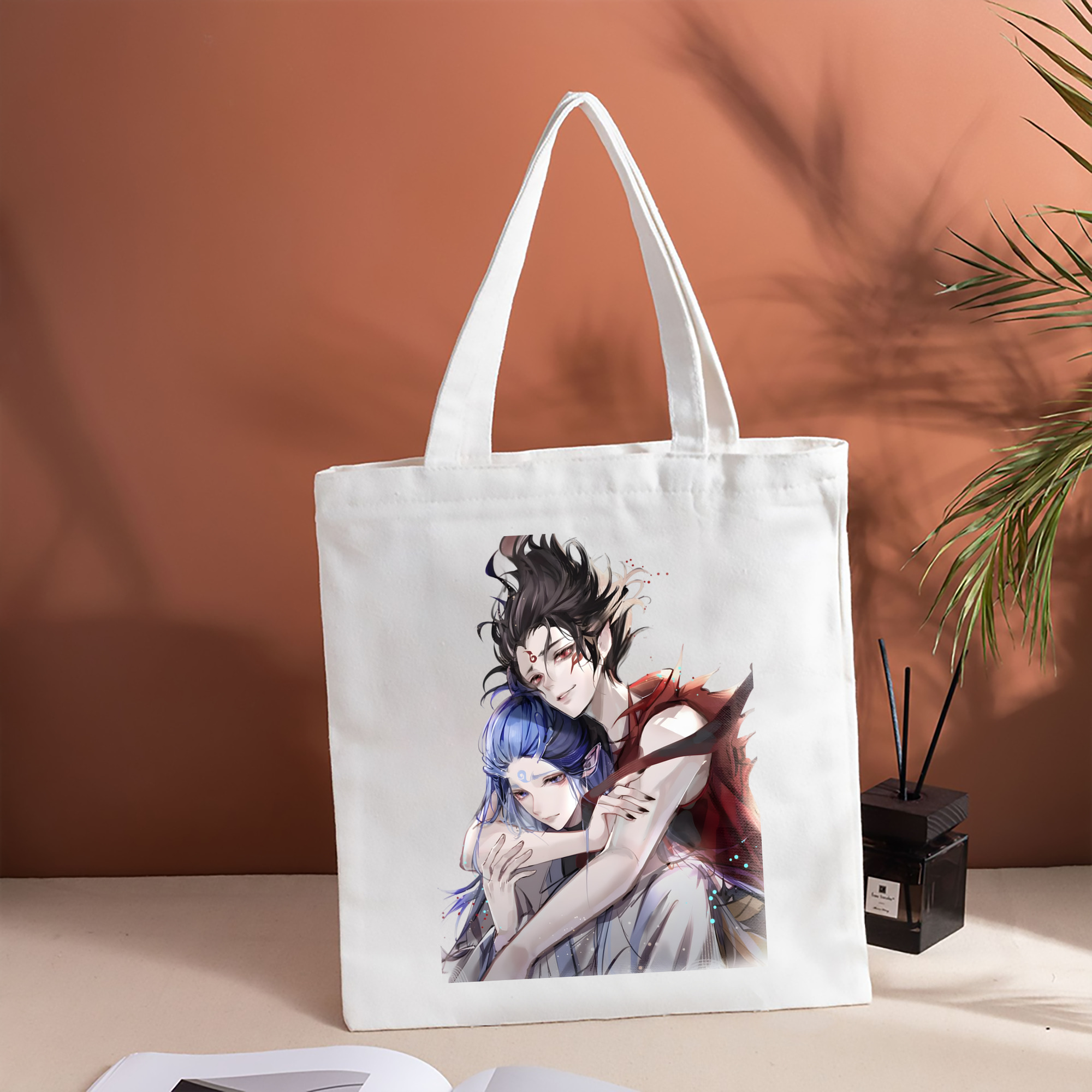 Ne Zha 2 ナタ 魔童の大暴れ 縦型キャンバス生地手提げバッグ　トートバッグ