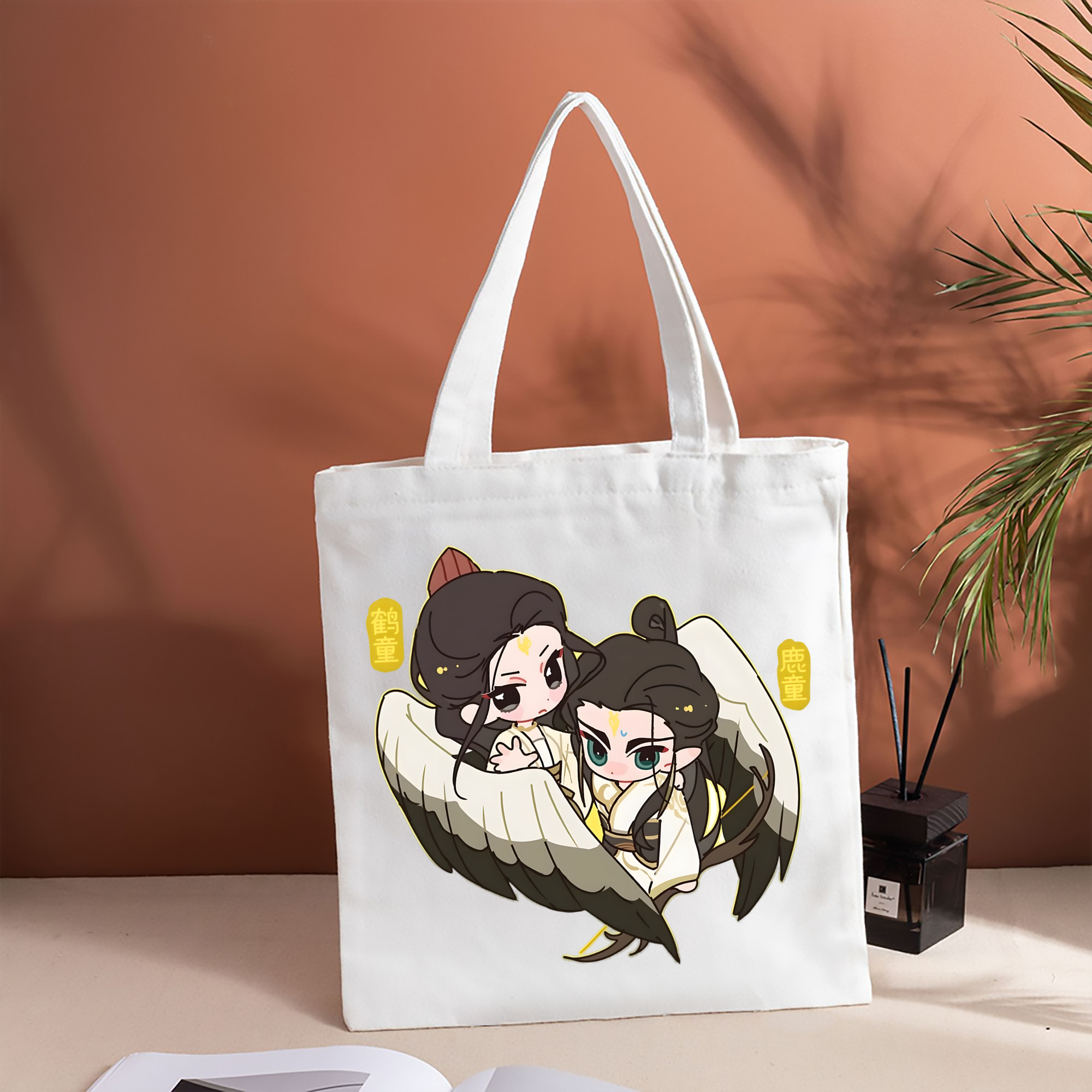 Ne Zha 2 ナタ 魔童の大暴れ 縦型キャンバス生地手提げバッグ　トートバッグ