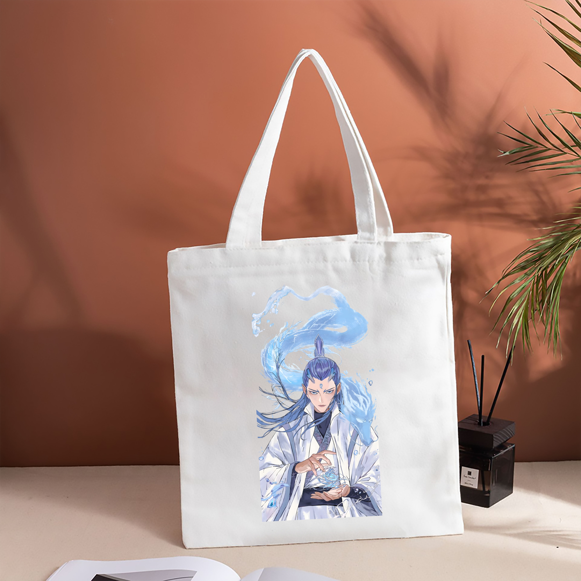 Ne Zha 2 ナタ 魔童の大暴れ 縦型キャンバス生地手提げバッグ　トートバッグ