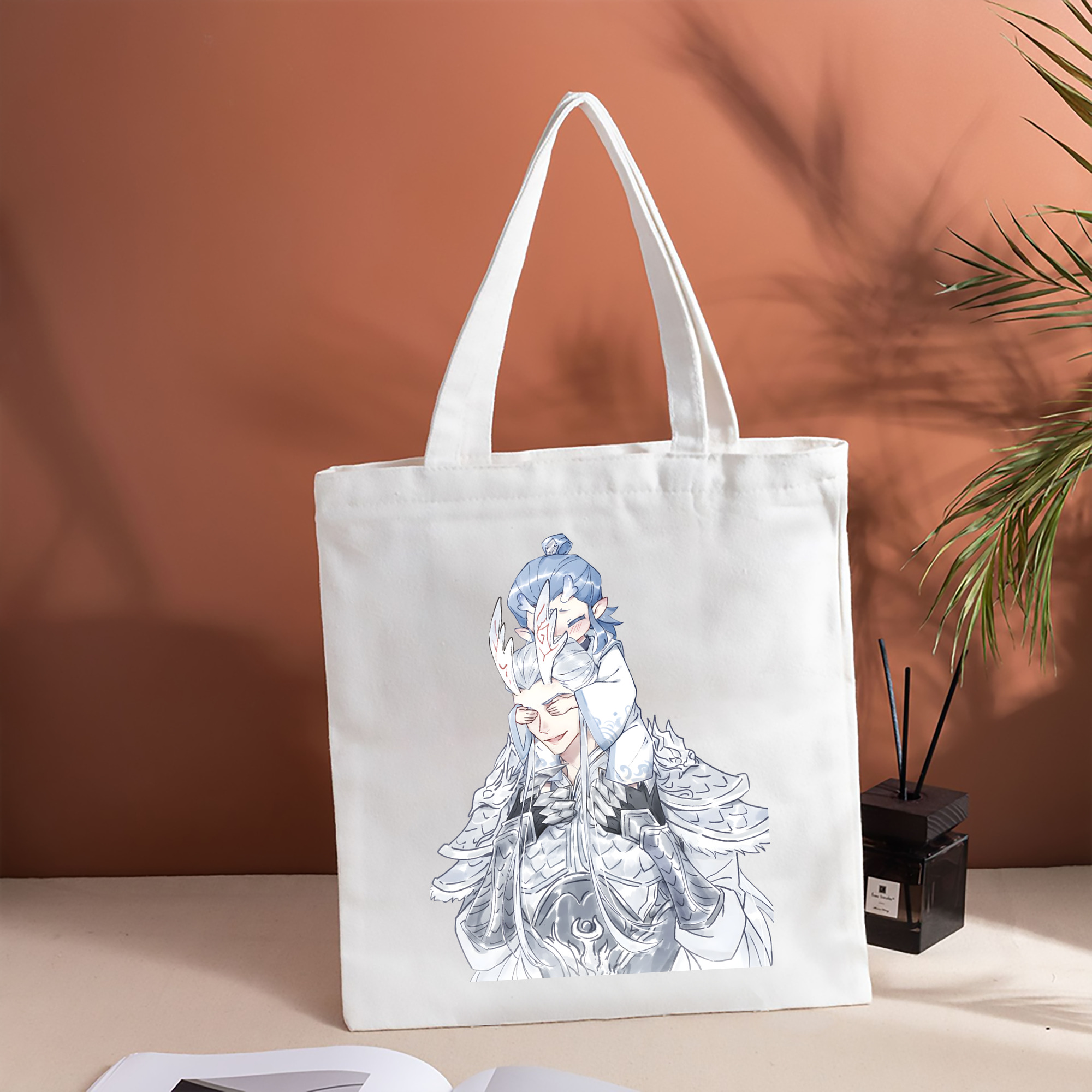 Ne Zha 2 ナタ 魔童の大暴れ 縦型キャンバス生地手提げバッグ　トートバッグ