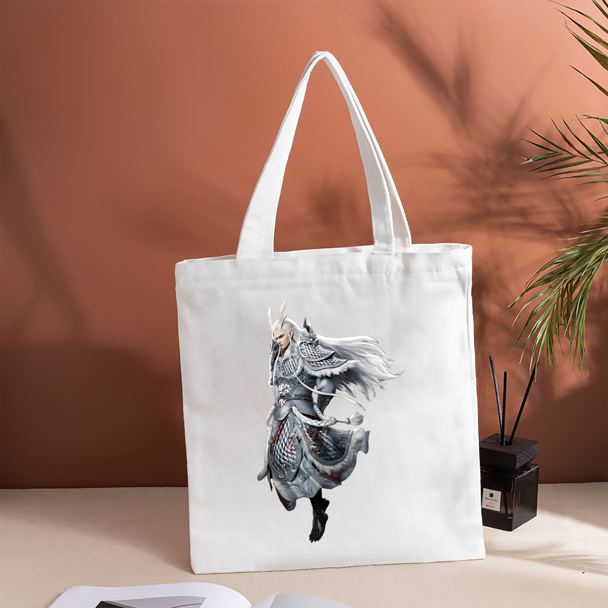 Ne Zha 2 ナタ 魔童の大暴れ 縦型キャンバス生地手提げバッグ　トートバッグ