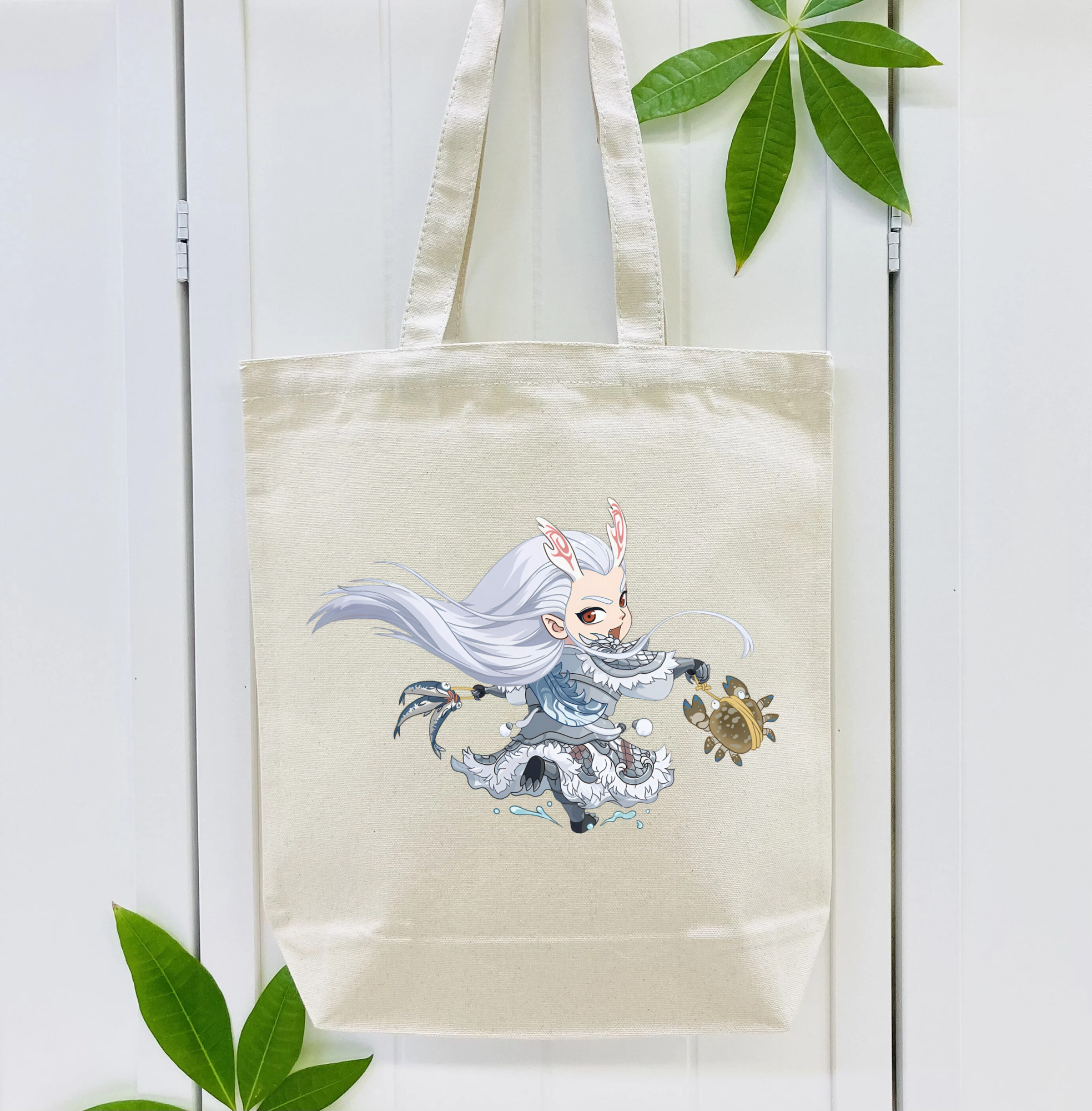 Ne Zha 2 ナタ 魔童の大暴れ 縦型キャンバス生地手提げバッグ　トートバッグ