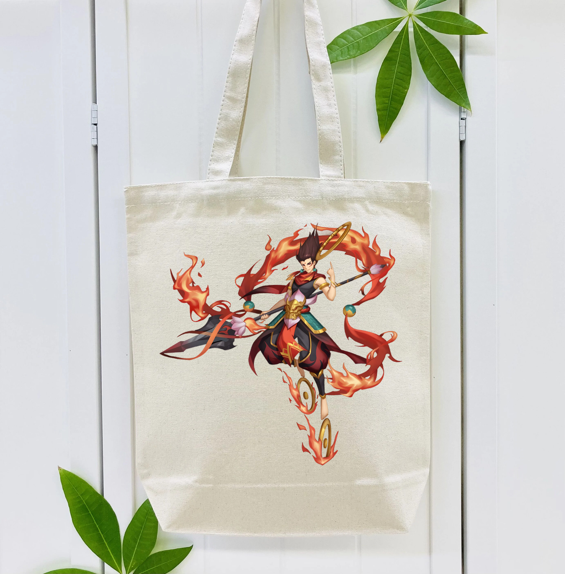 Ne Zha 2 ナタ 魔童の大暴れ 縦型キャンバス生地手提げバッグ　トートバッグ