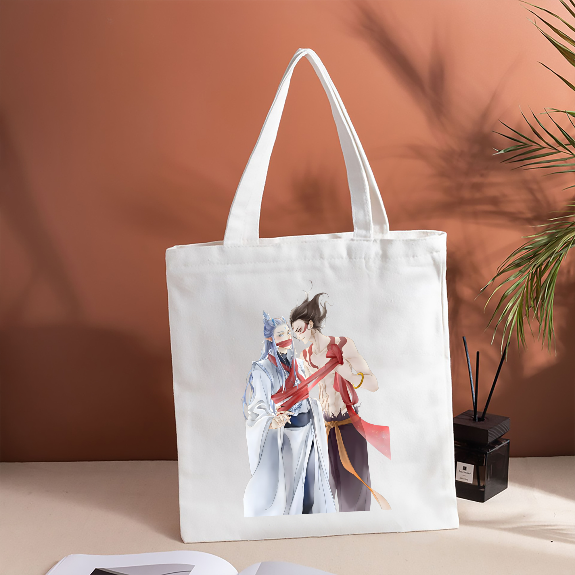 Ne Zha 2 ナタ 魔童の大暴れ 縦型キャンバス生地手提げバッグ　トートバッグ