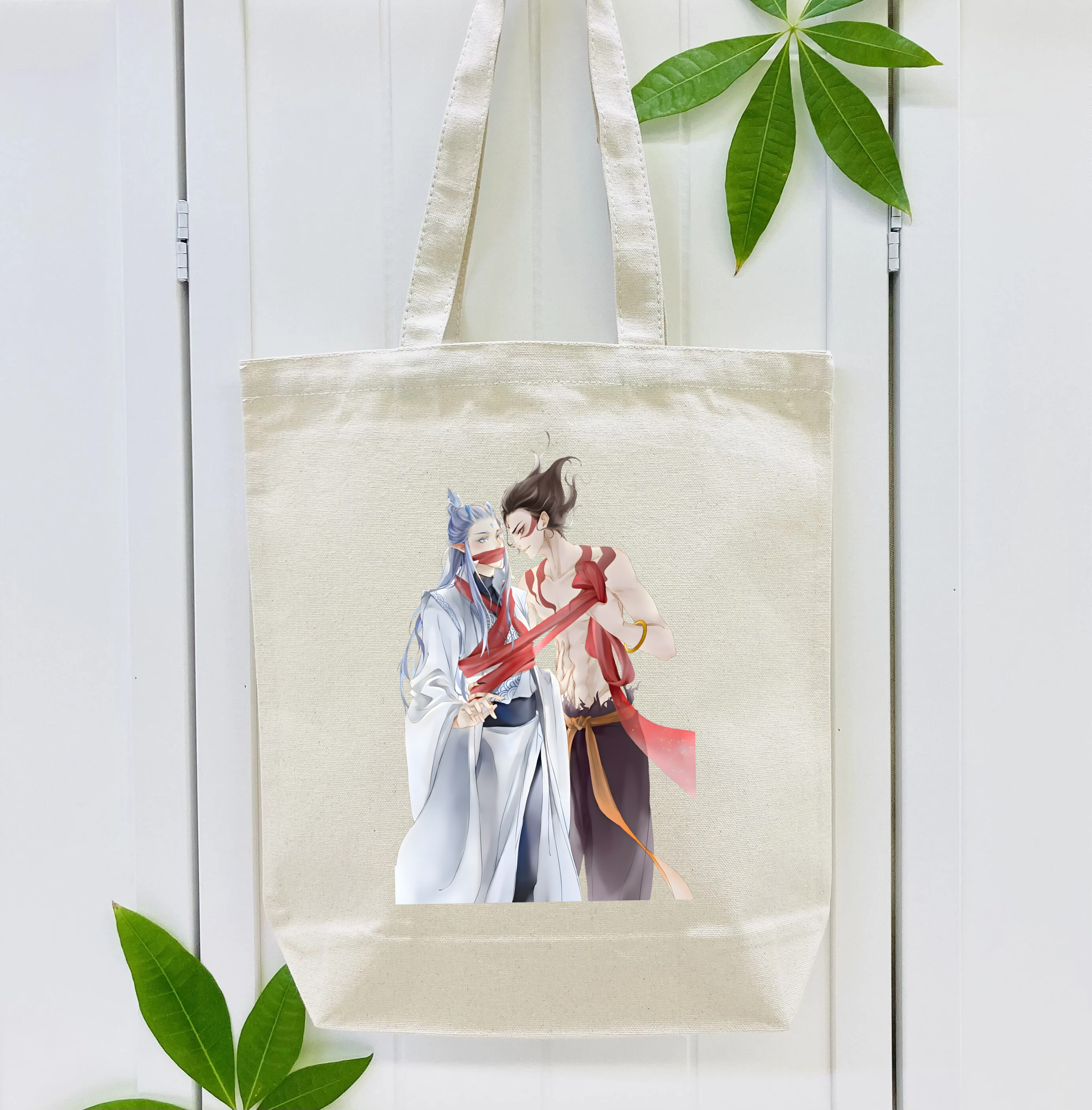 Ne Zha 2 ナタ 魔童の大暴れ 縦型キャンバス生地手提げバッグ　トートバッグ