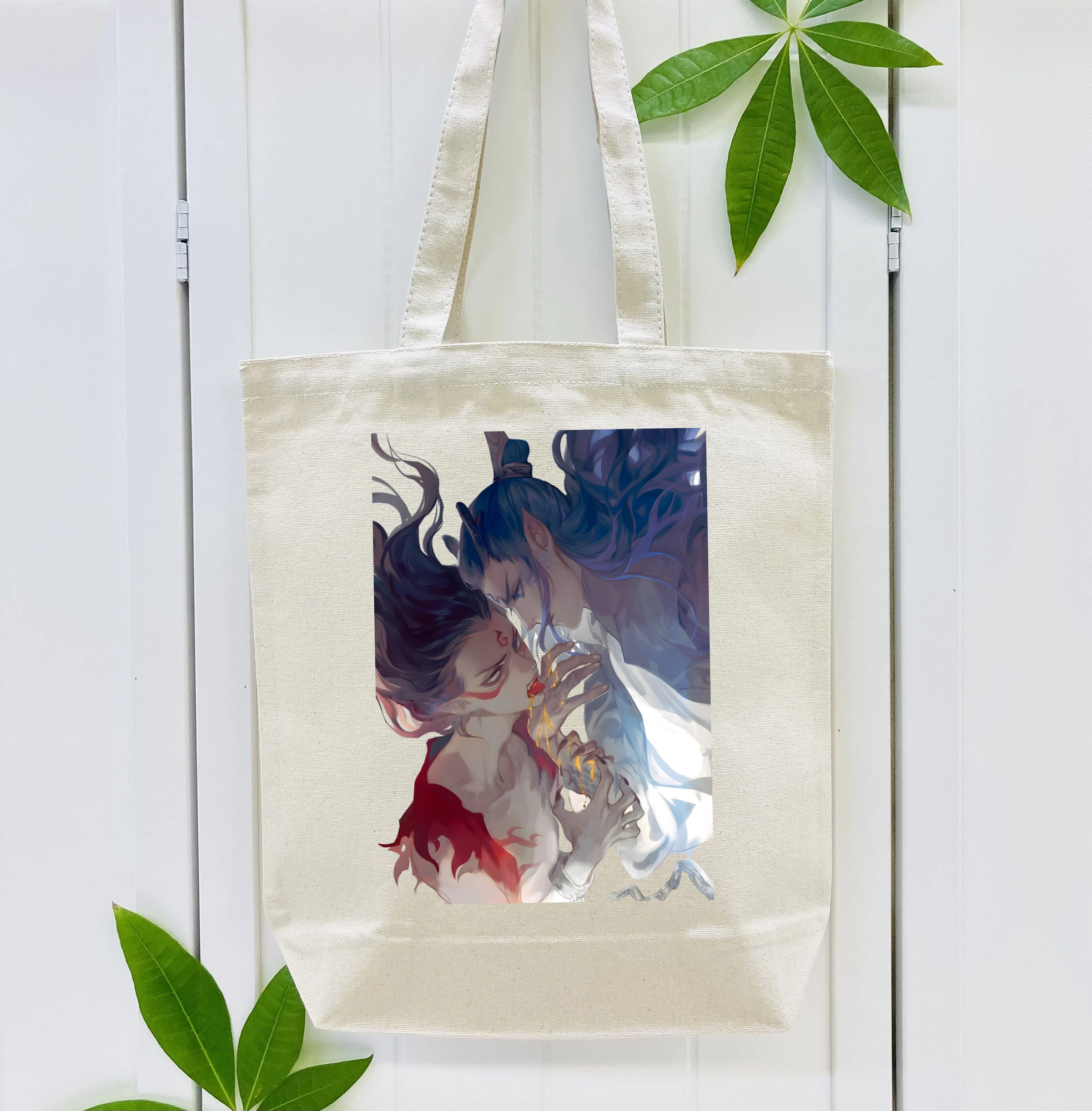 Ne Zha 2 ナタ 魔童の大暴れ 縦型キャンバス生地手提げバッグ　トートバッグ