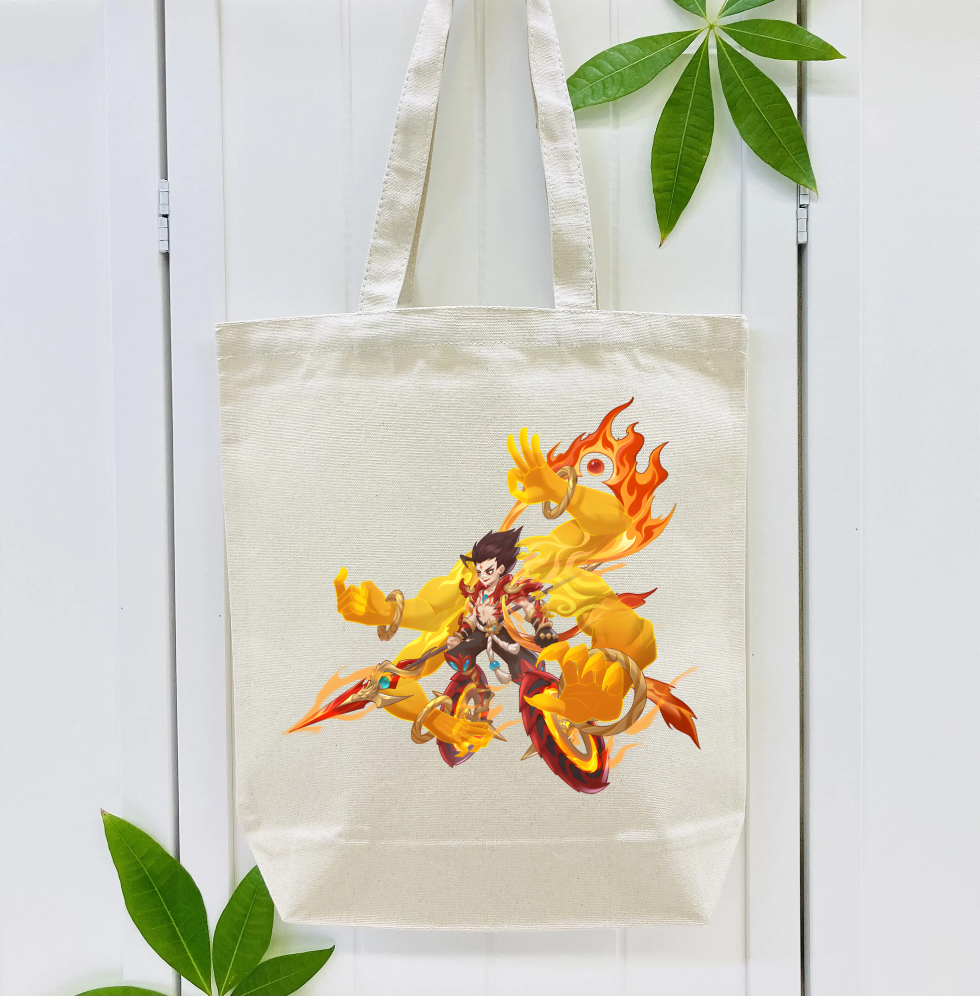 Ne Zha 2 ナタ 魔童の大暴れ 縦型キャンバス生地手提げバッグ　トートバッグ