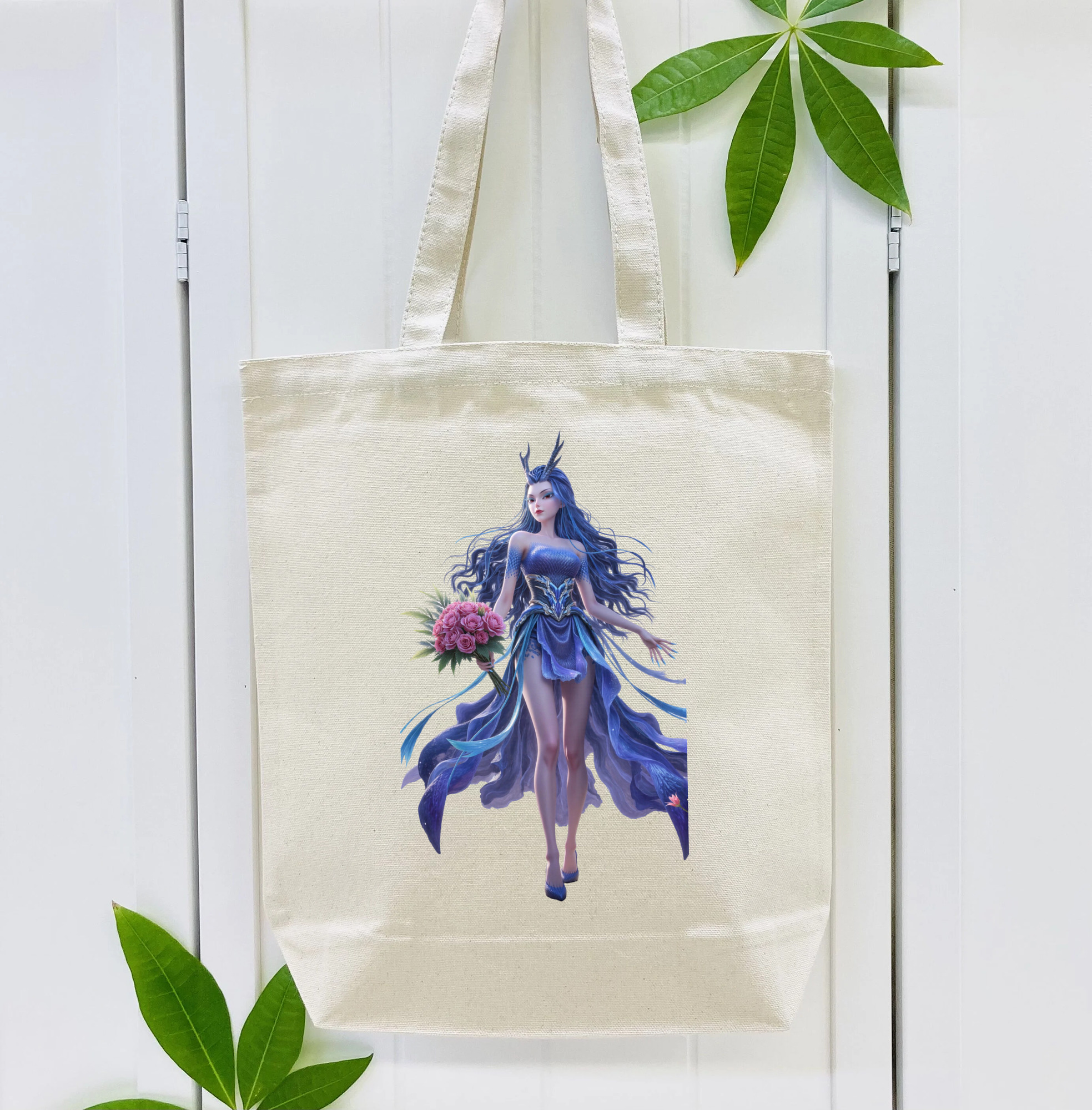 Ne Zha 2 ナタ 魔童の大暴れ 縦型キャンバス生地手提げバッグ　トートバッグ