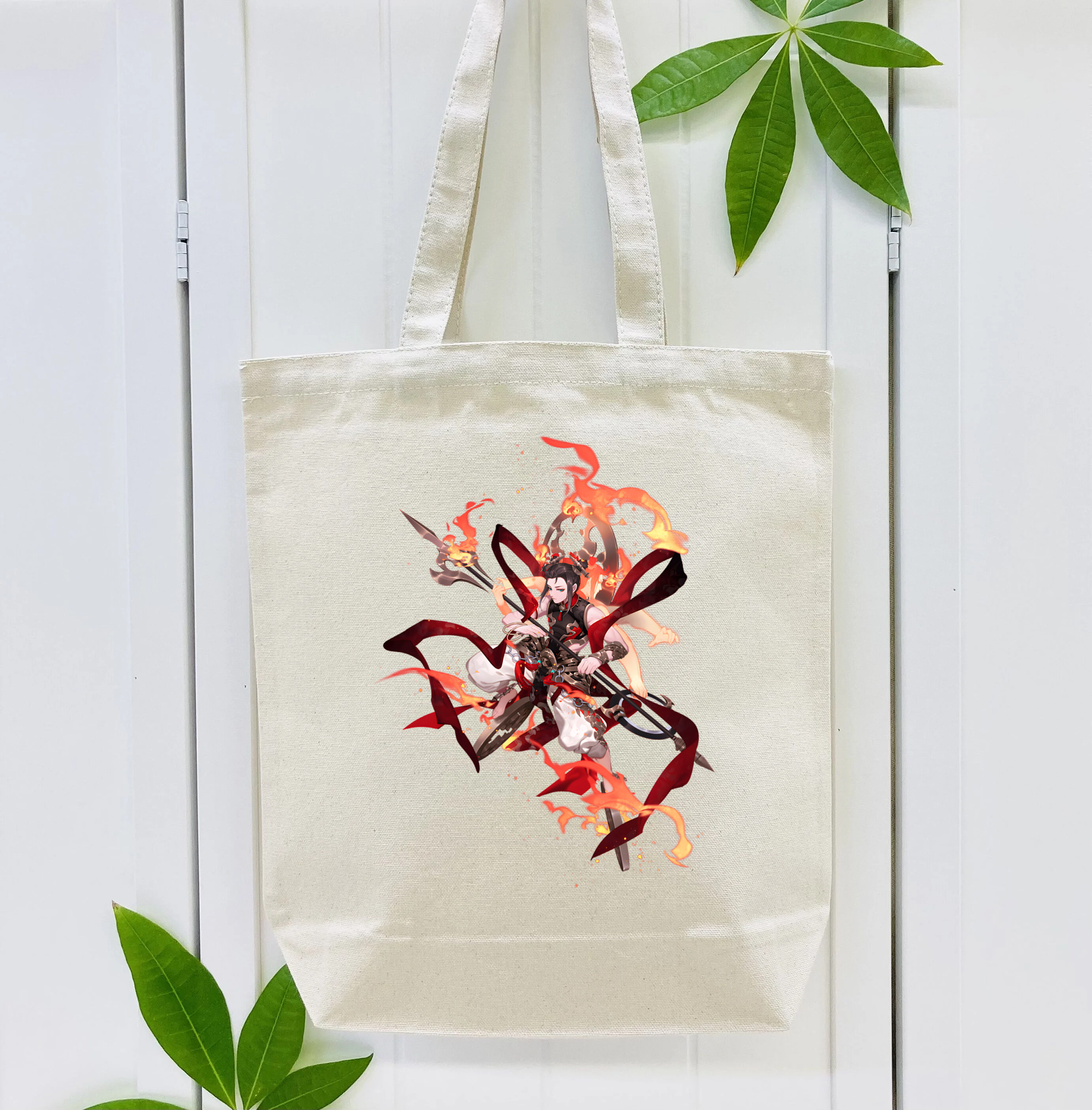 Ne Zha 2 ナタ 魔童の大暴れ 縦型キャンバス生地手提げバッグ　トートバッグ