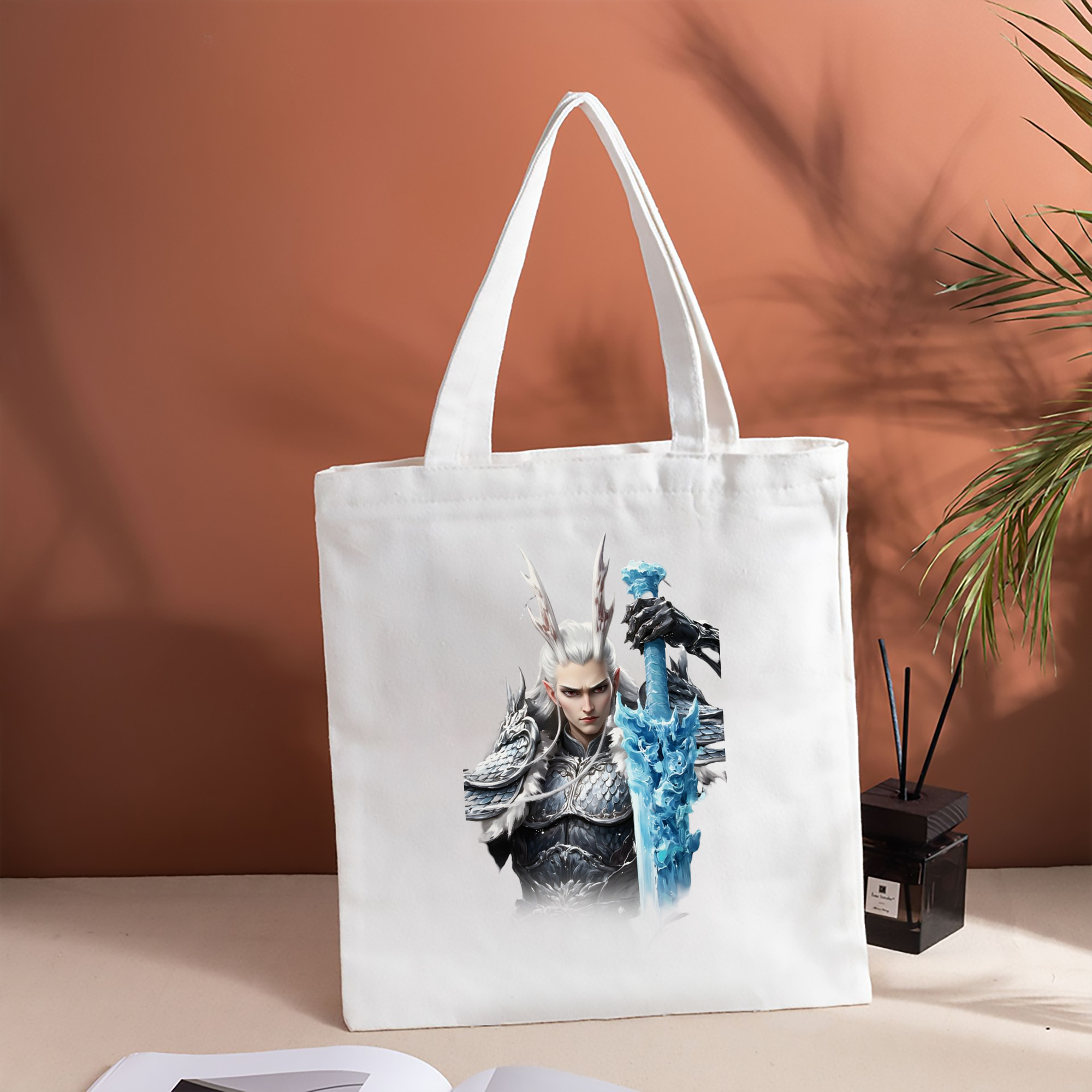 Ne Zha 2 ナタ 魔童の大暴れ 縦型キャンバス生地手提げバッグ　トートバッグ