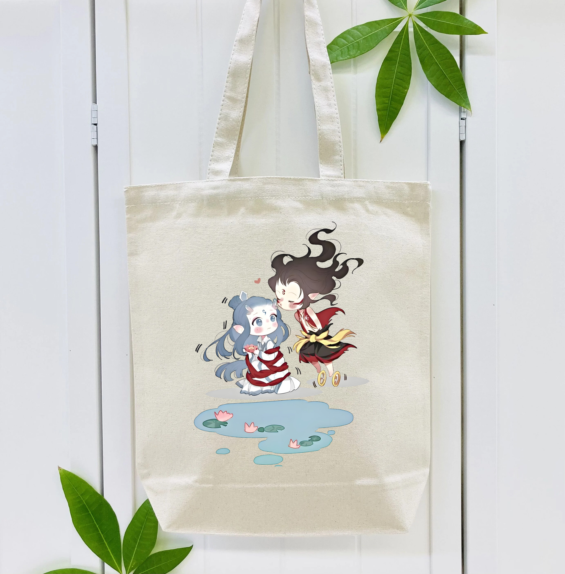 Ne Zha 2 ナタ 魔童の大暴れ 縦型キャンバス生地手提げバッグ　トートバッグ