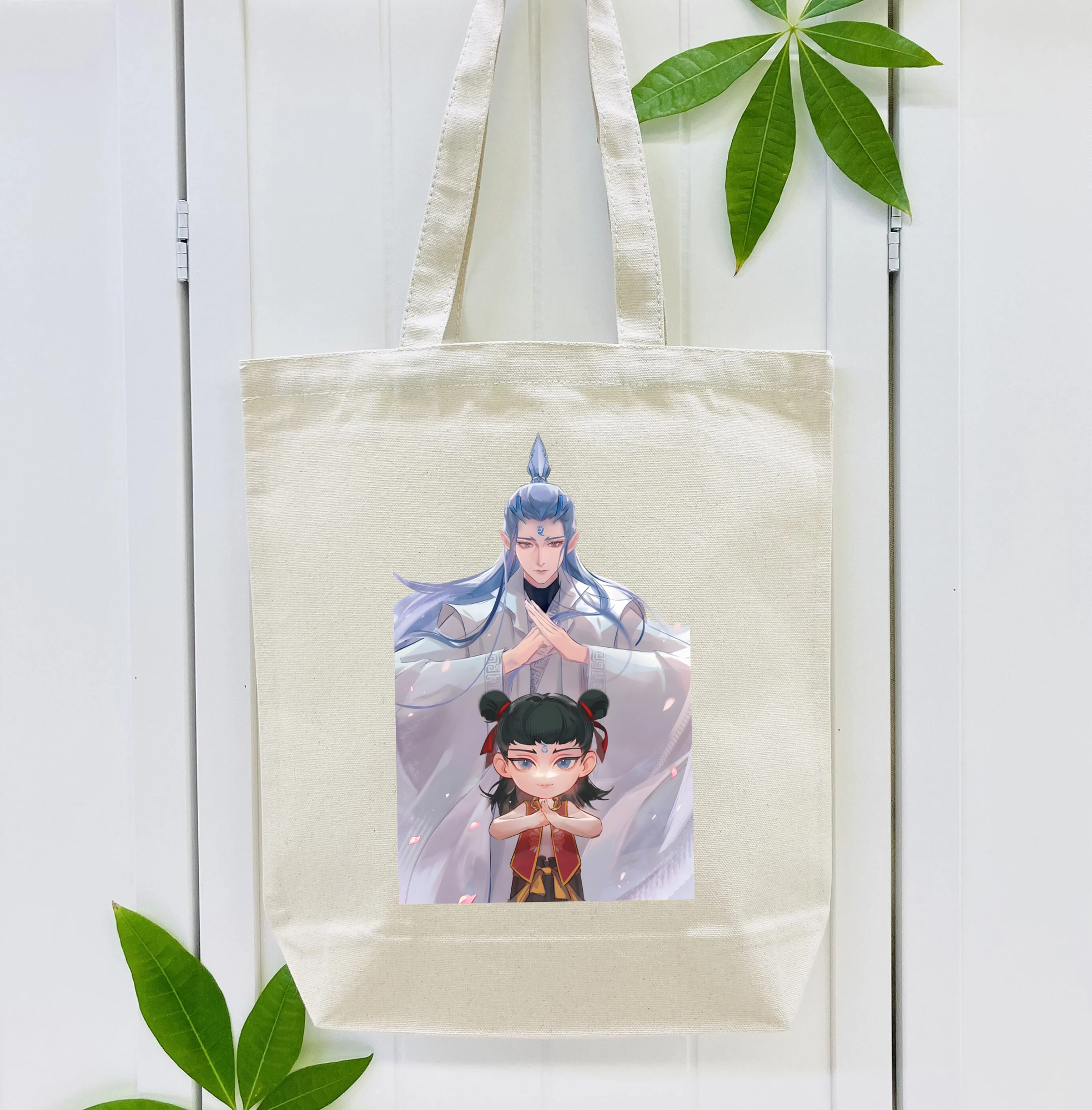 Ne Zha 2 ナタ 魔童の大暴れ 縦型キャンバス生地手提げバッグ　トートバッグ
