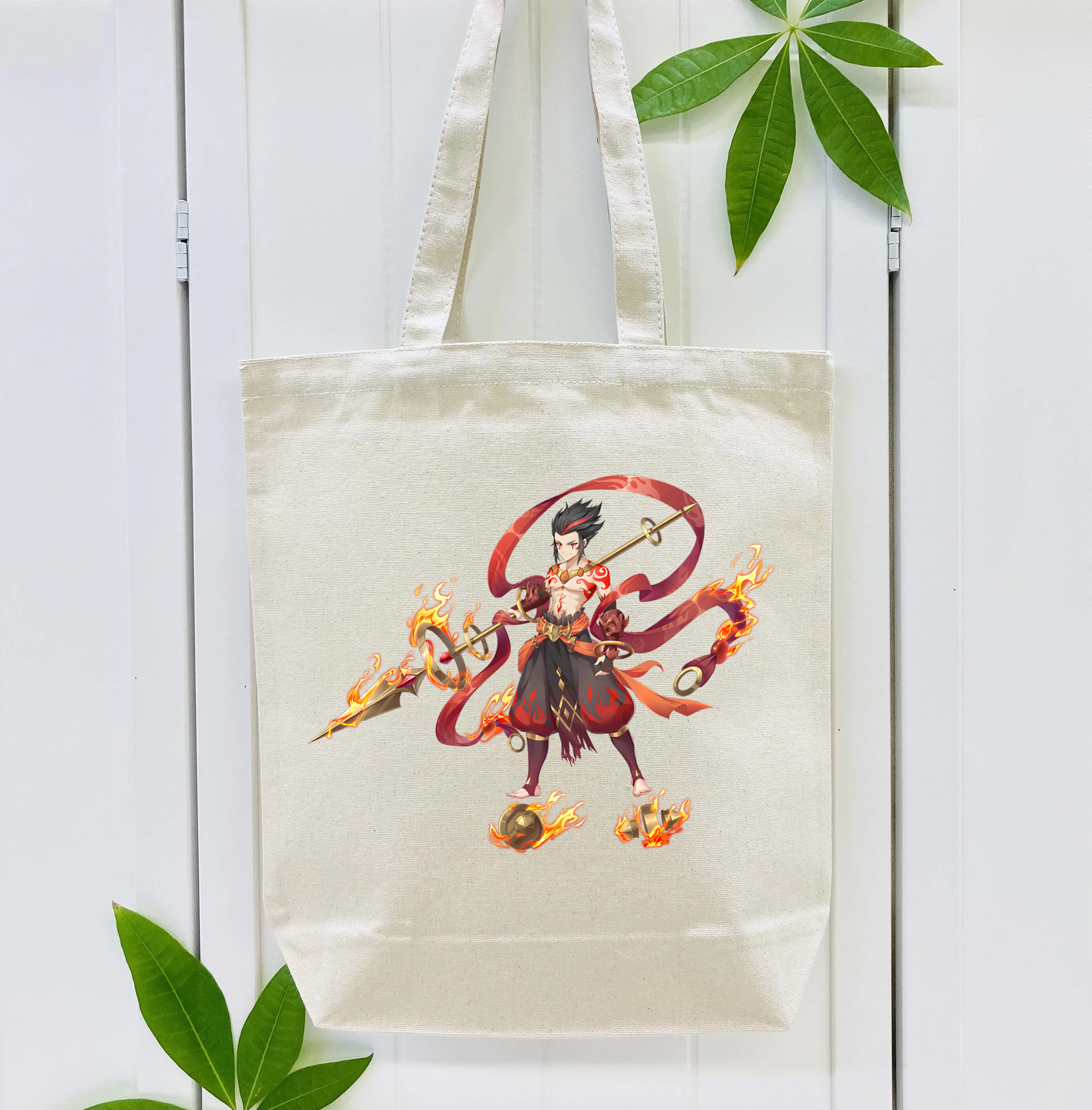 Ne Zha 2 ナタ 魔童の大暴れ 縦型キャンバス生地手提げバッグ　トートバッグ