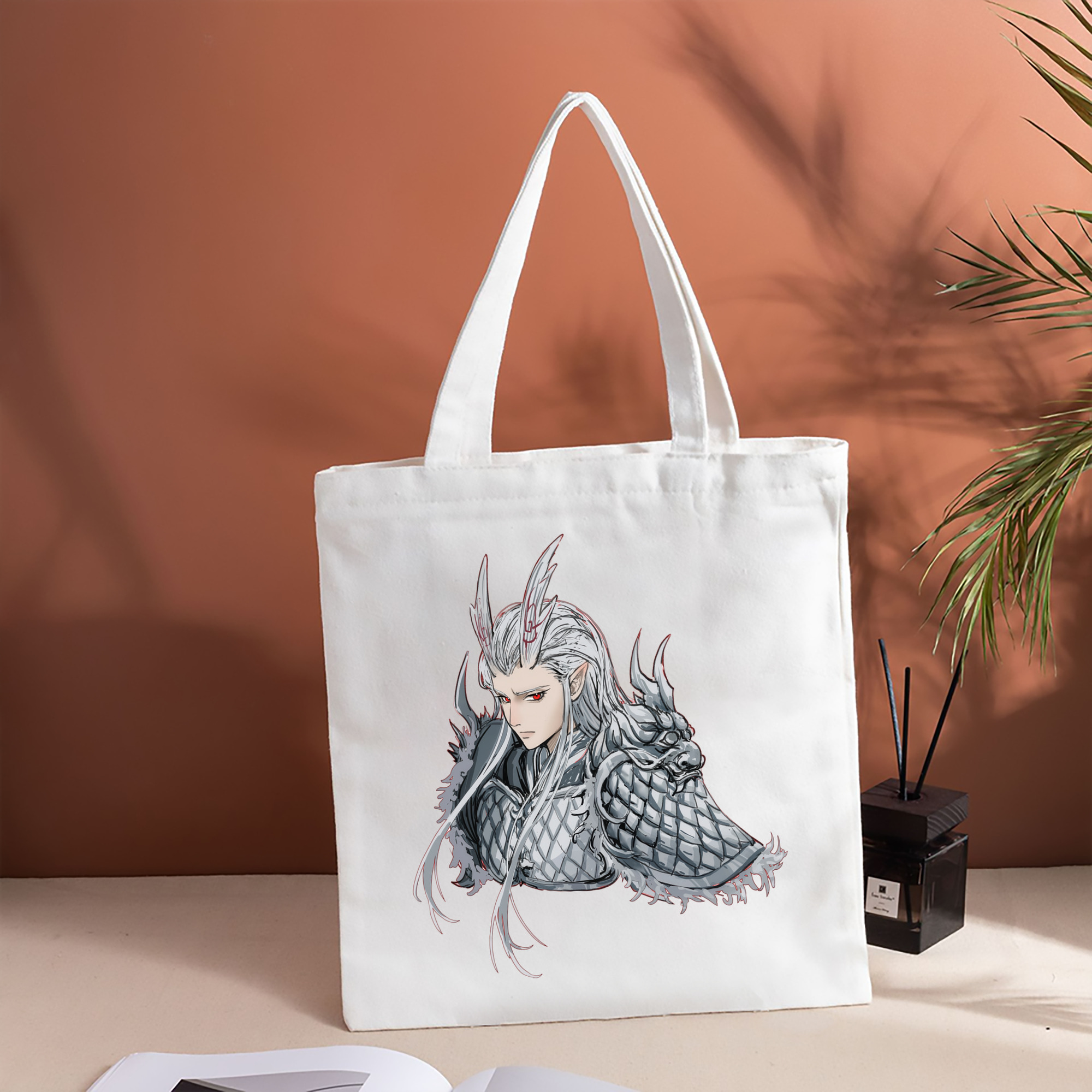 Ne Zha 2 ナタ 魔童の大暴れ 縦型キャンバス生地手提げバッグ　トートバッグ