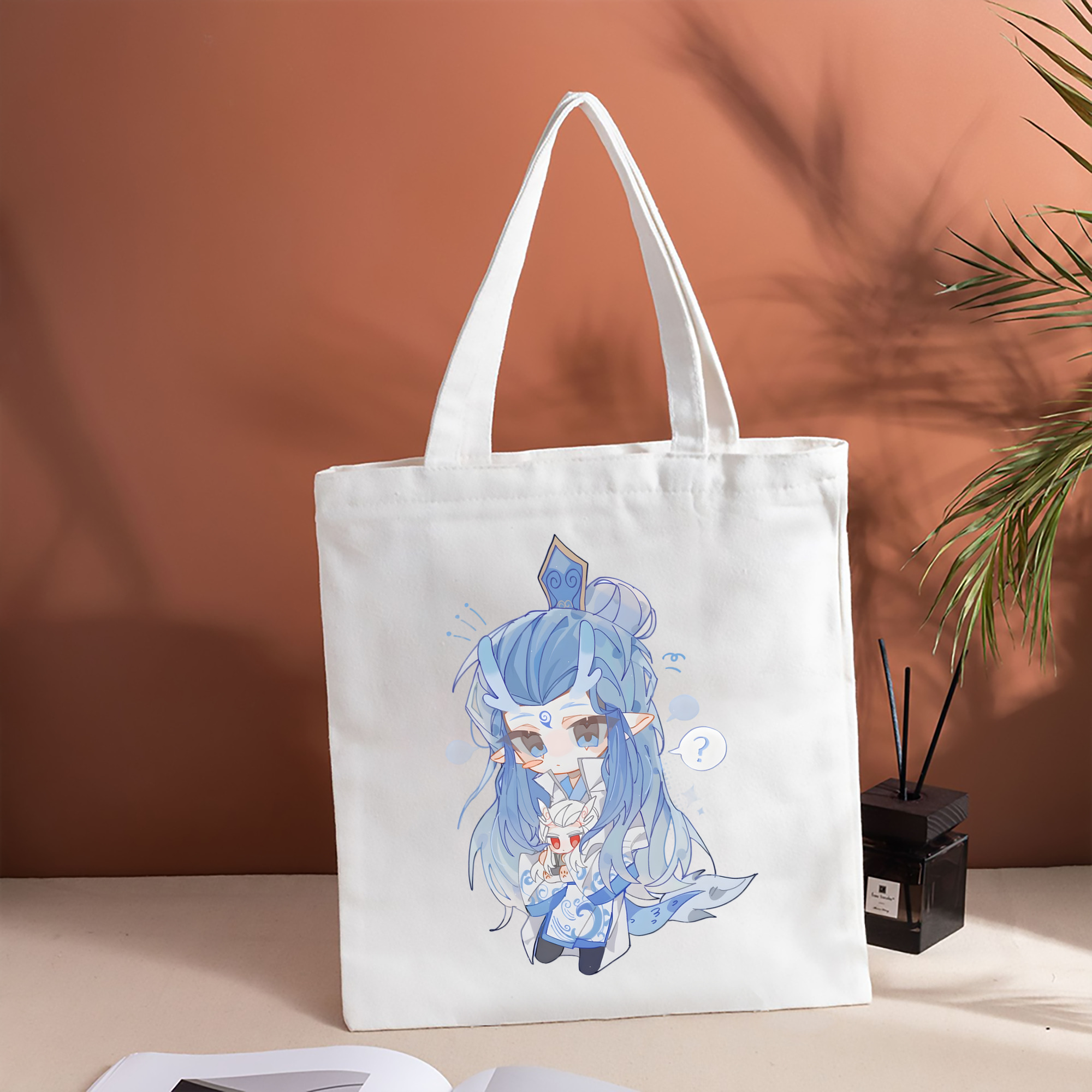 Ne Zha 2 ナタ 魔童の大暴れ 縦型キャンバス生地手提げバッグ　トートバッグ