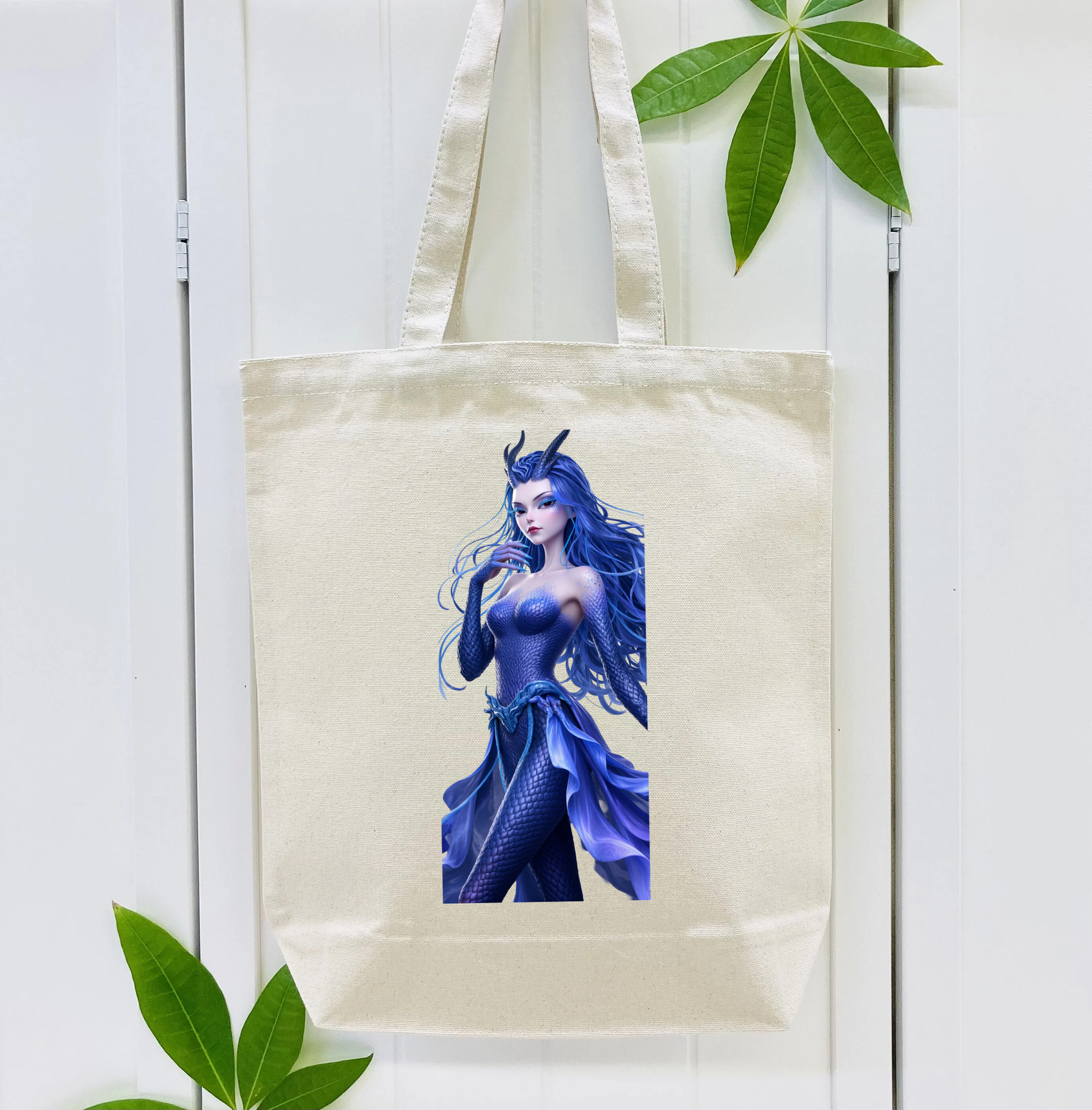 Ne Zha 2 ナタ 魔童の大暴れ 縦型キャンバス生地手提げバッグ　トートバッグ