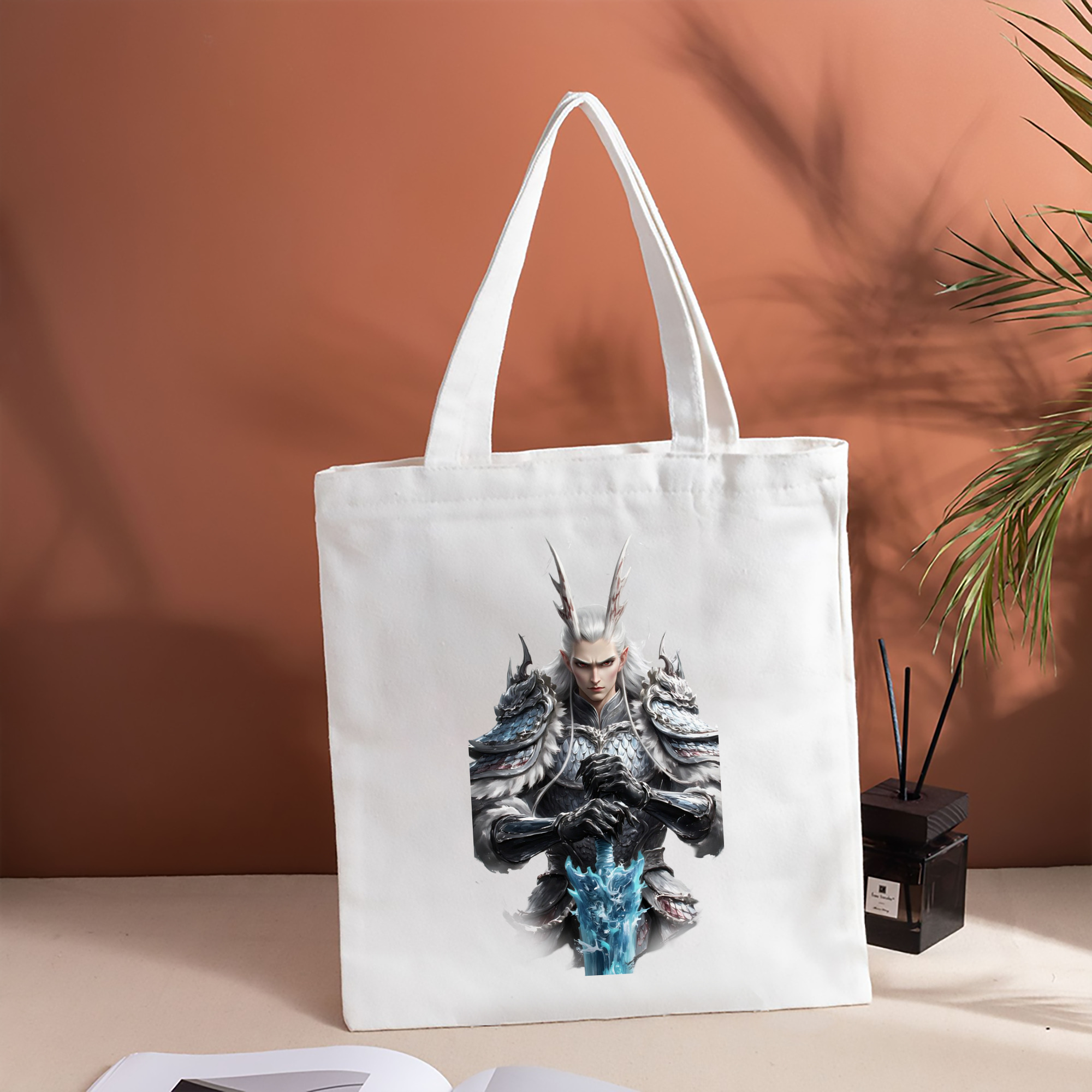 Ne Zha 2 ナタ 魔童の大暴れ 縦型キャンバス生地手提げバッグ　トートバッグ