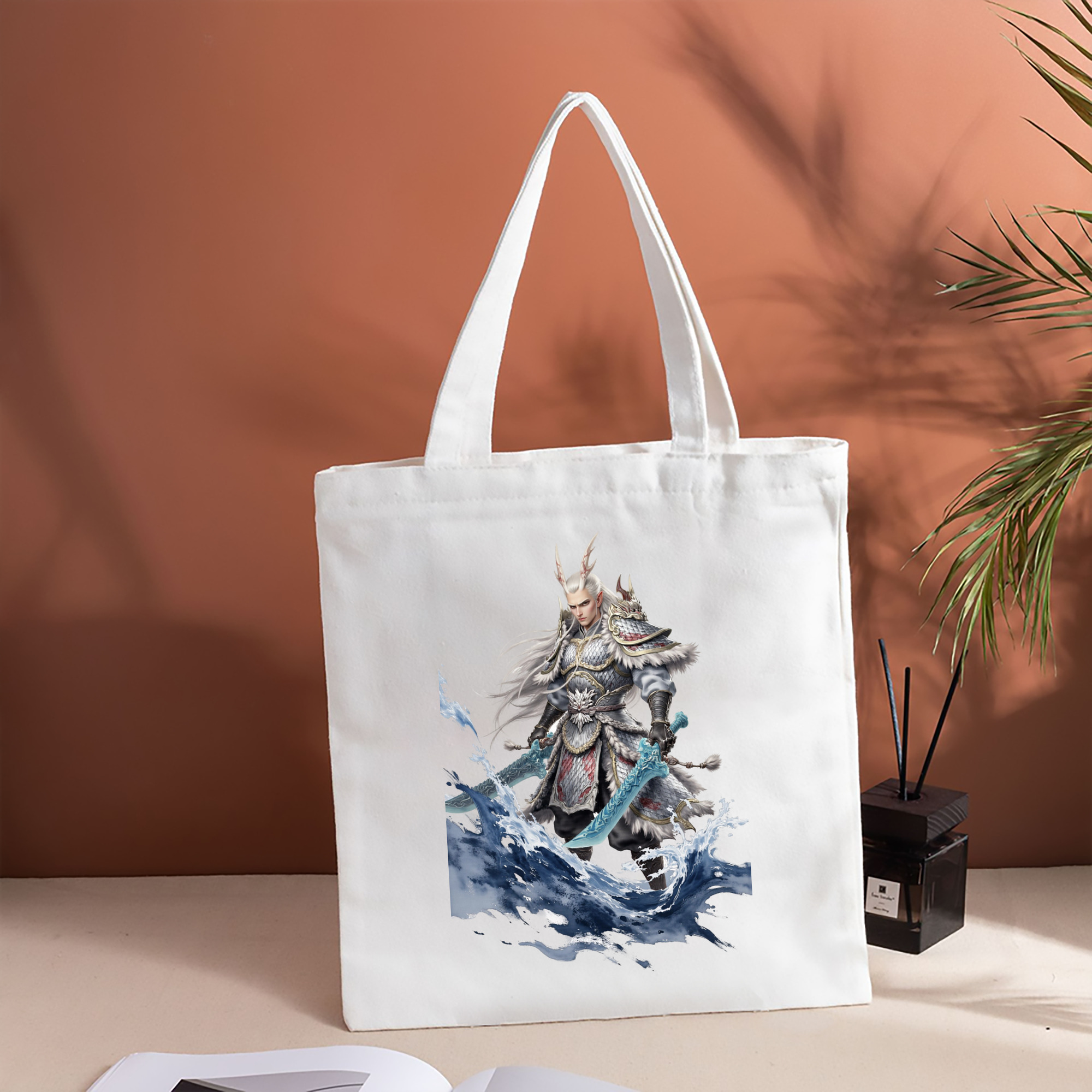 Ne Zha 2 ナタ 魔童の大暴れ 縦型キャンバス生地手提げバッグ　トートバッグ