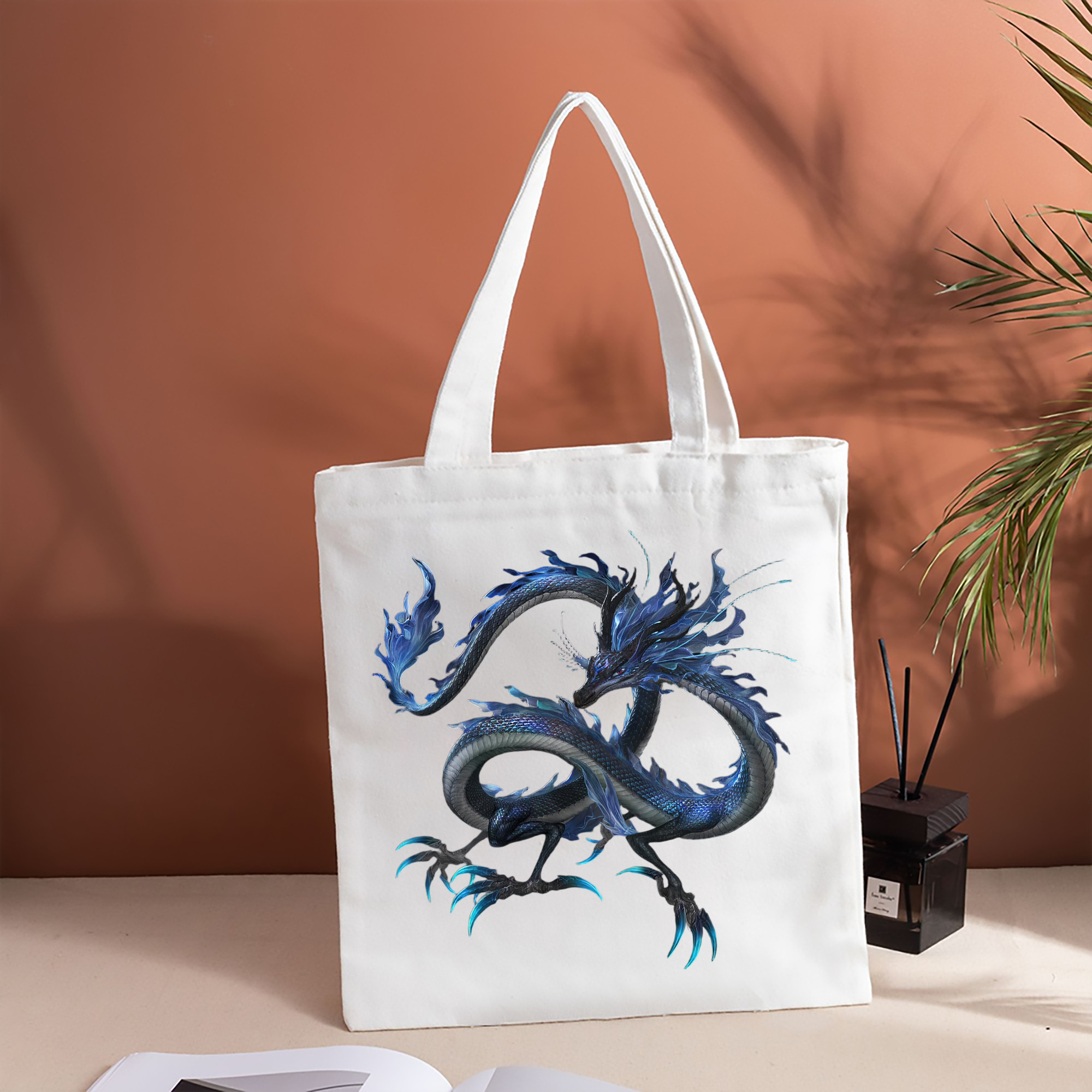 Ne Zha 2 ナタ 魔童の大暴れ 縦型キャンバス生地手提げバッグ　トートバッグ