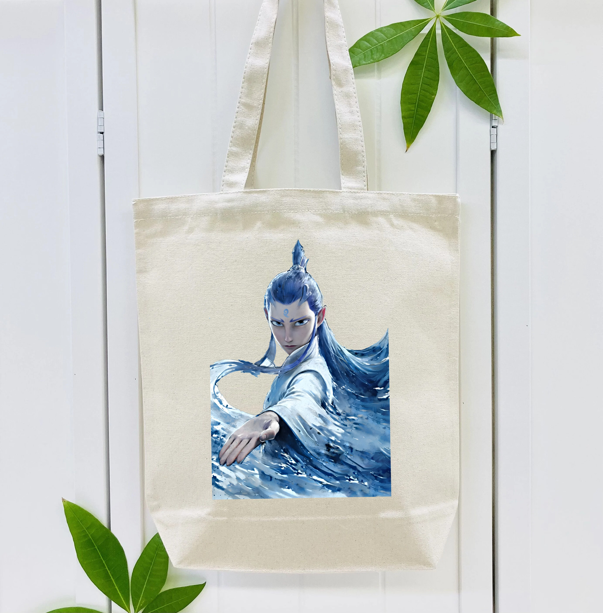Ne Zha 2 ナタ 魔童の大暴れ 縦型キャンバス生地手提げバッグ　トートバッグ